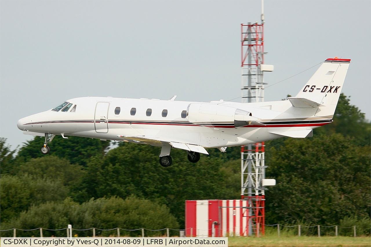 CS-DXK, 2006 Cessna 560XL Citation XLS C/N 560-5633, Cessna 560XL Citation XLS, On final rwy 25L, Brest-Bretagne airport (LFRB-BES)