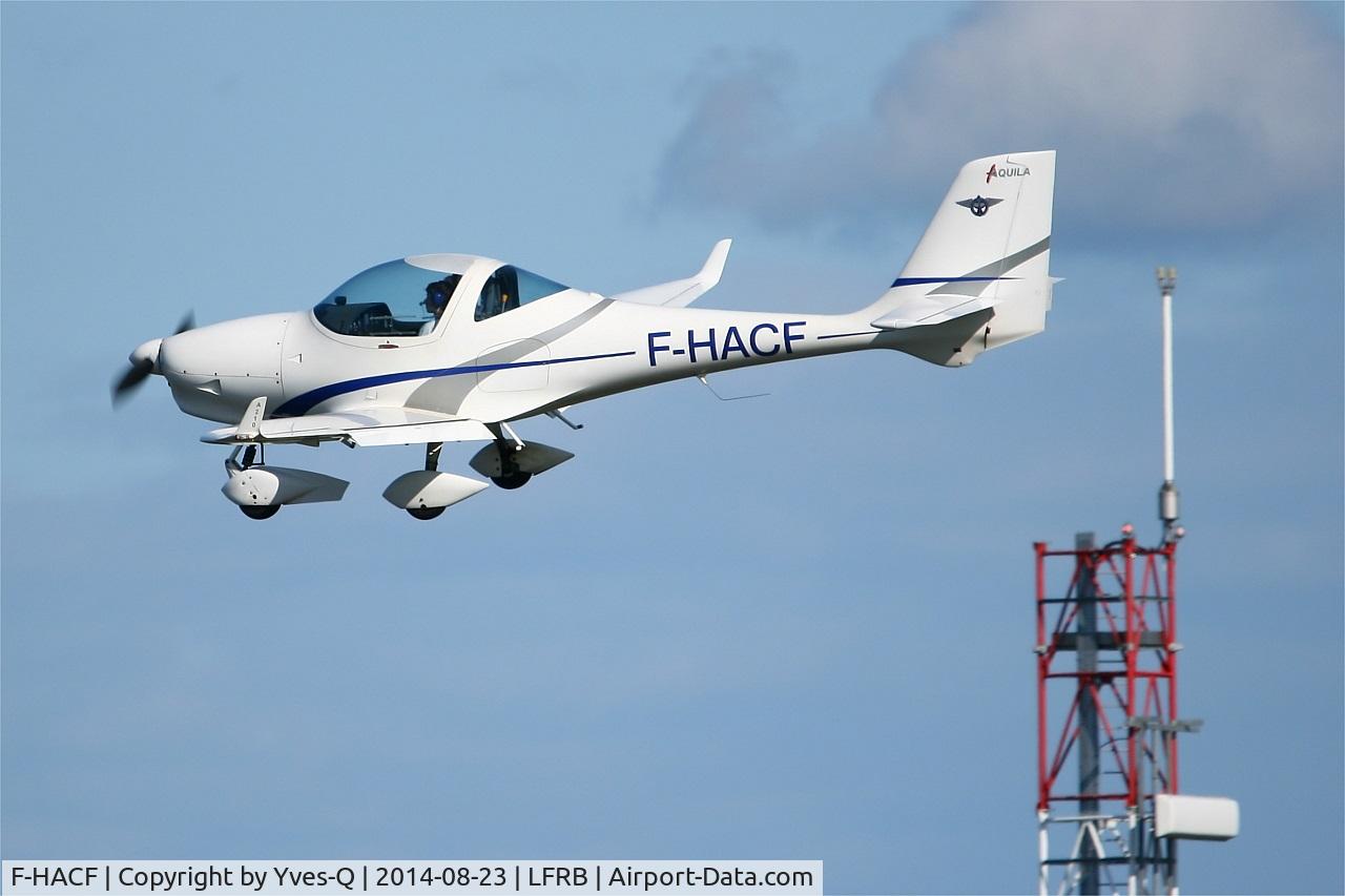 F-HACF, Aquila A210 (AT01) C/N AT01-125, Aquila A210 (AT01), On final rwy 25L, Brest-Bretagne airport (LFRB-BES)