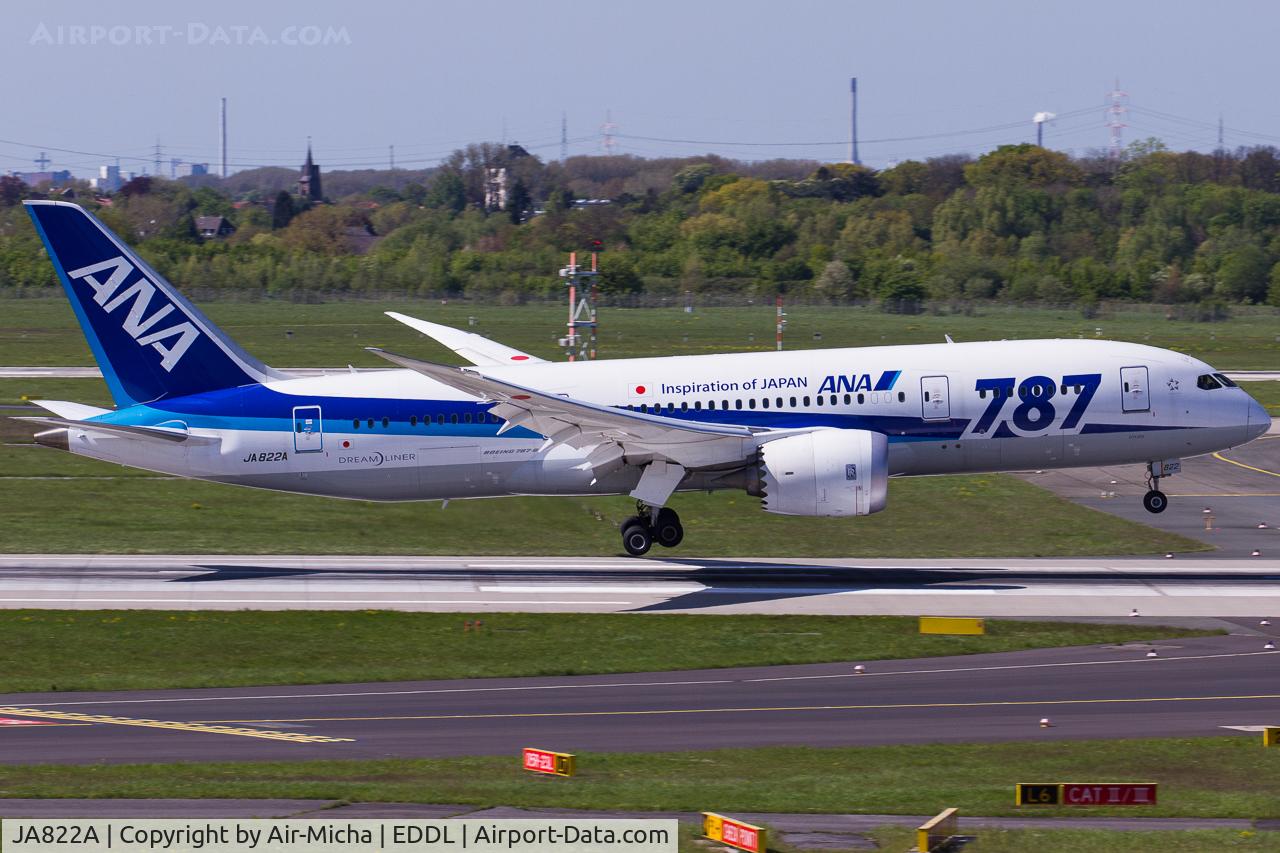 JA822A, 2013 Boeing 787-8 Dreamliner C/N 34512, ANA All Nippon Airlines