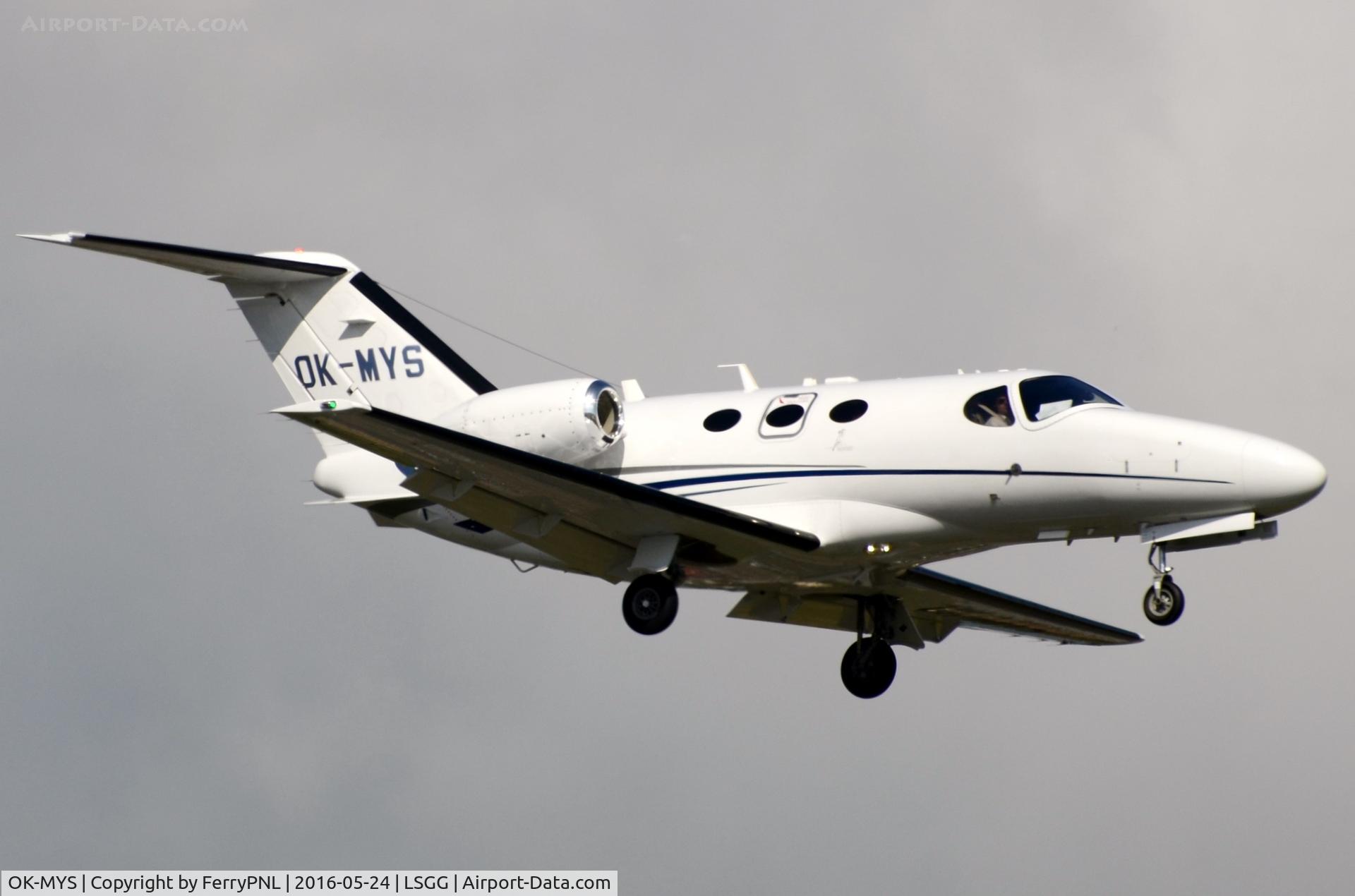 OK-MYS, 2009 Cessna 510 Citation Mustang Citation Mustang C/N 510-0268, Time Air(CZ) Mustang landing in GVA
