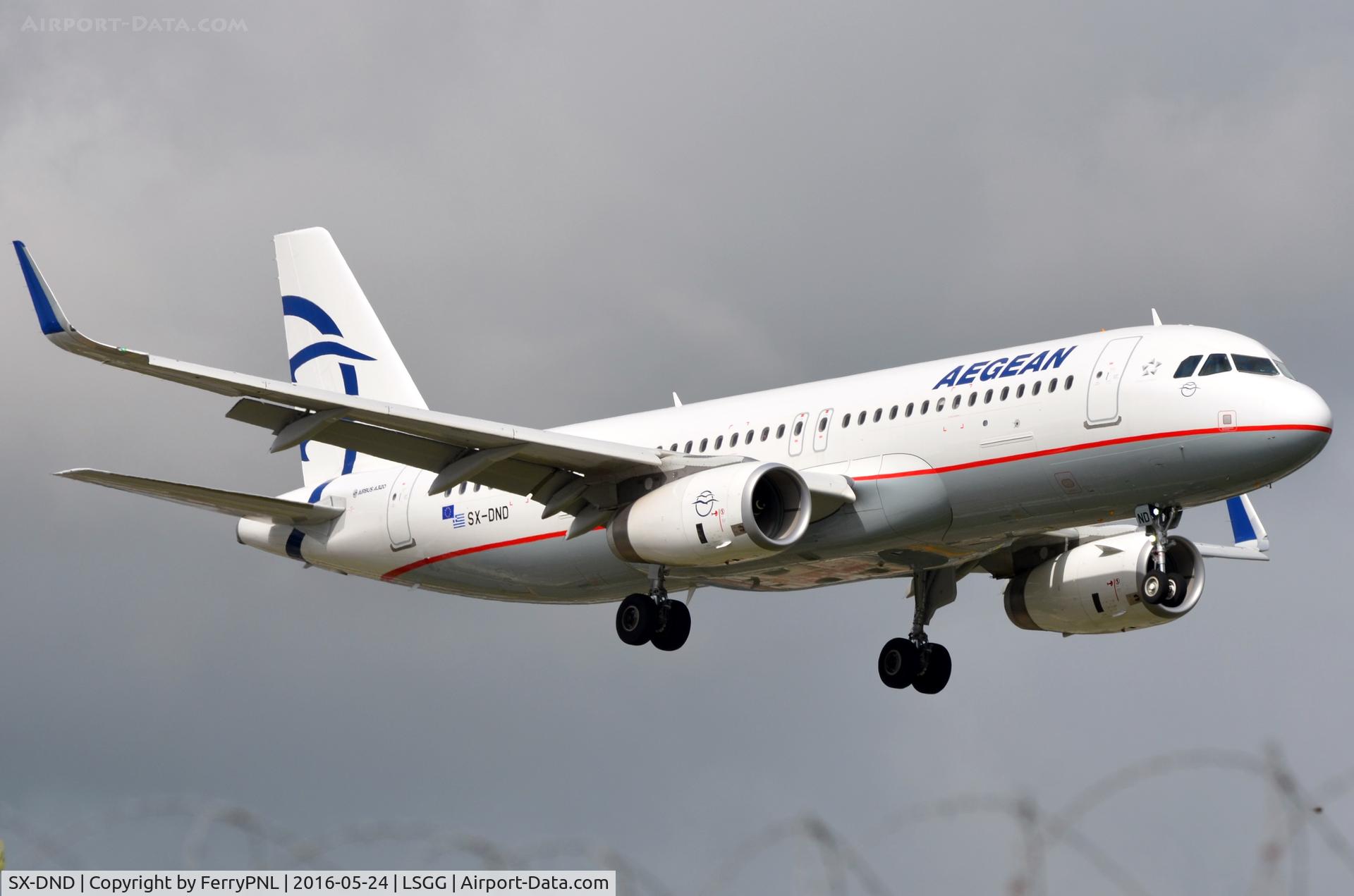 SX-DND, 2016 Airbus A320-232 C/N 6989, Aegean new A320