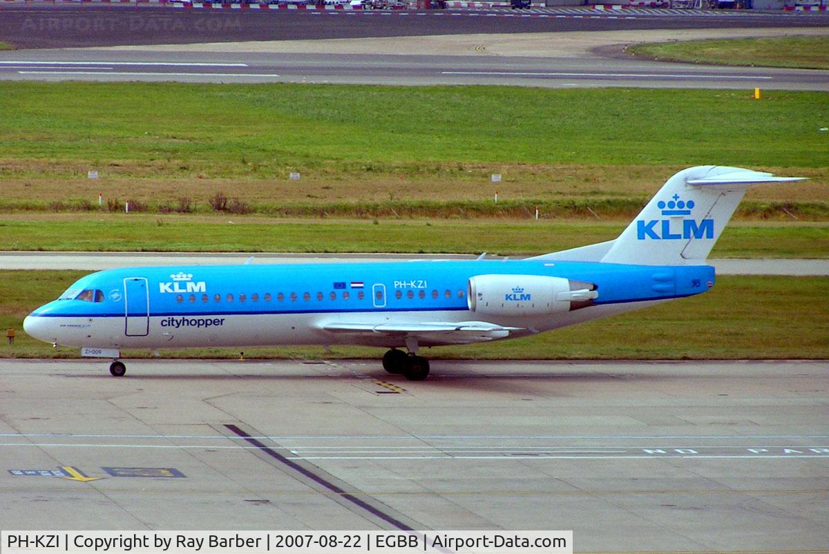 PH-KZI, 1997 Fokker 70 (F-28-0070) C/N 11579, Fokker F-70 [11579] (KLM cityhopper) Birmingham Int'l~G 22/08/2007