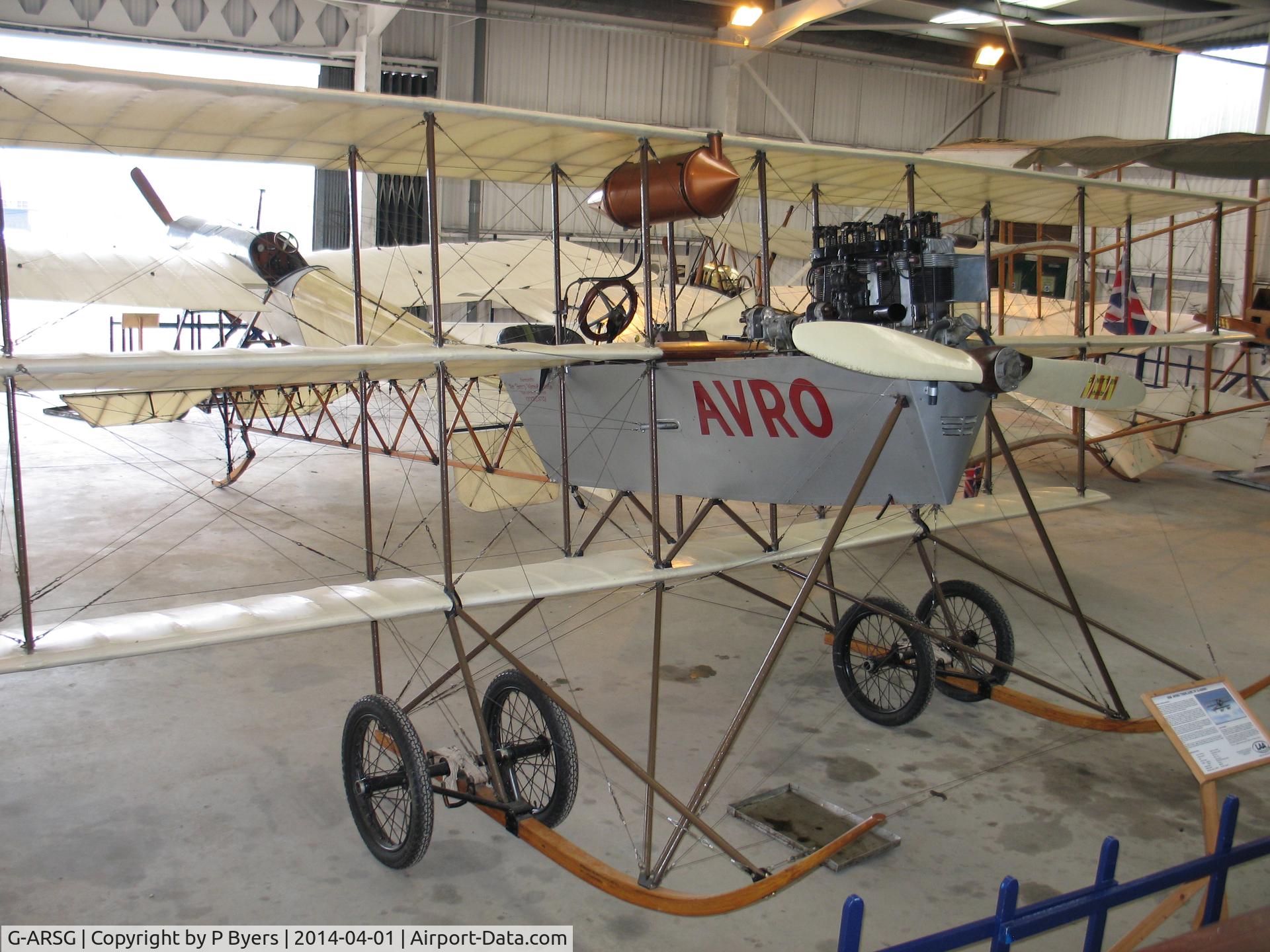 G-ARSG, 1964 Avro Roe Triplane Type IV replica C/N TRI.1, Old Warden