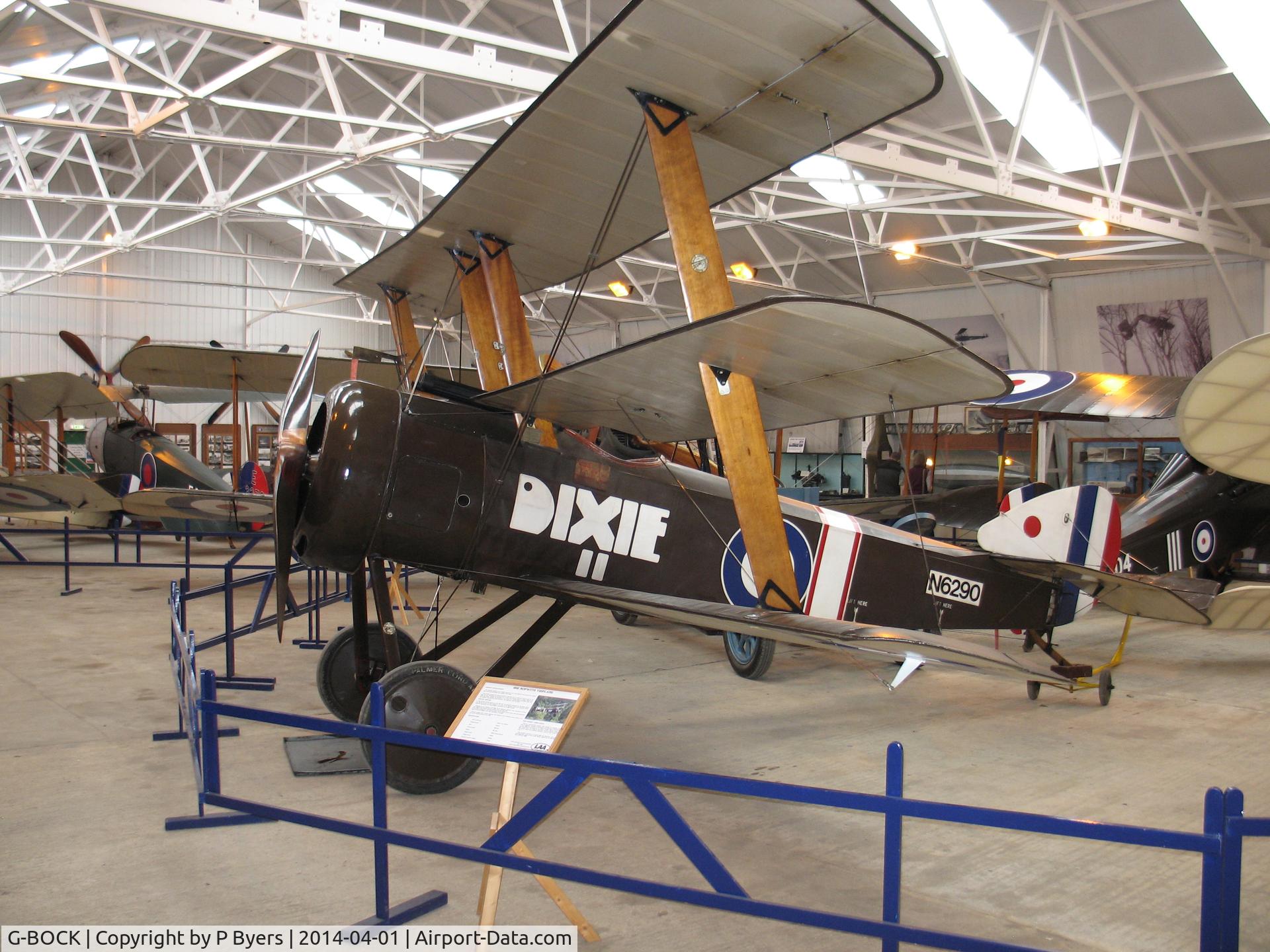 G-BOCK, 1980 Sopwith Triplane Replica C/N NAW-1, Old Warden