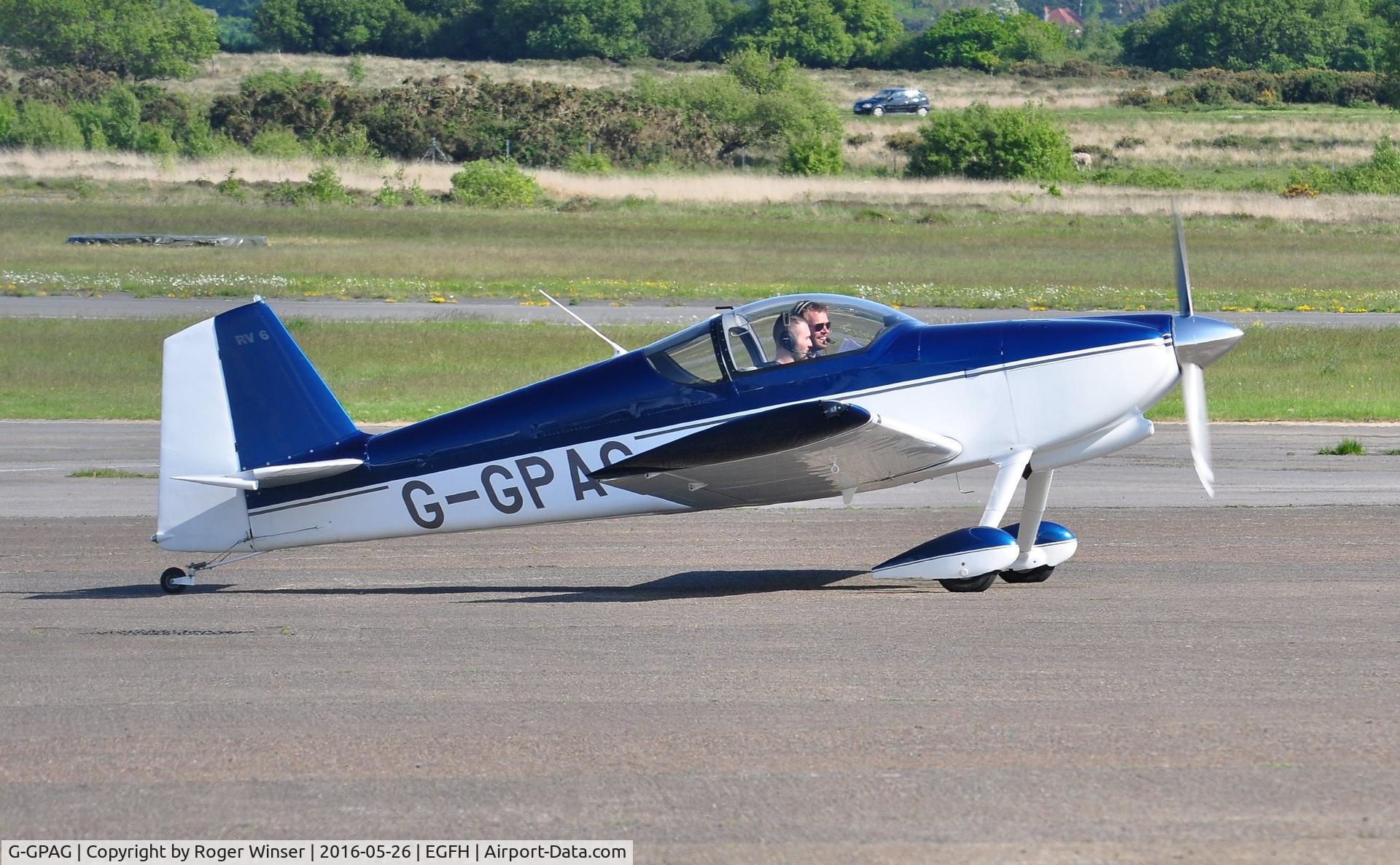 G-GPAG, 2002 Vans RV-6 C/N PFA 181A-13306, Visiting RV-6.