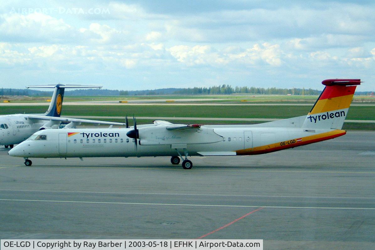 OE-LGD, 2000 De Havilland Canada DHC-8-402Q Dash 8 C/N 4027, De Havilland Canada DHC-8Q-402 Dash 8 [4027] (Tyrolean Airlines) Helsinki-Vantaa~OH 18/05/2003