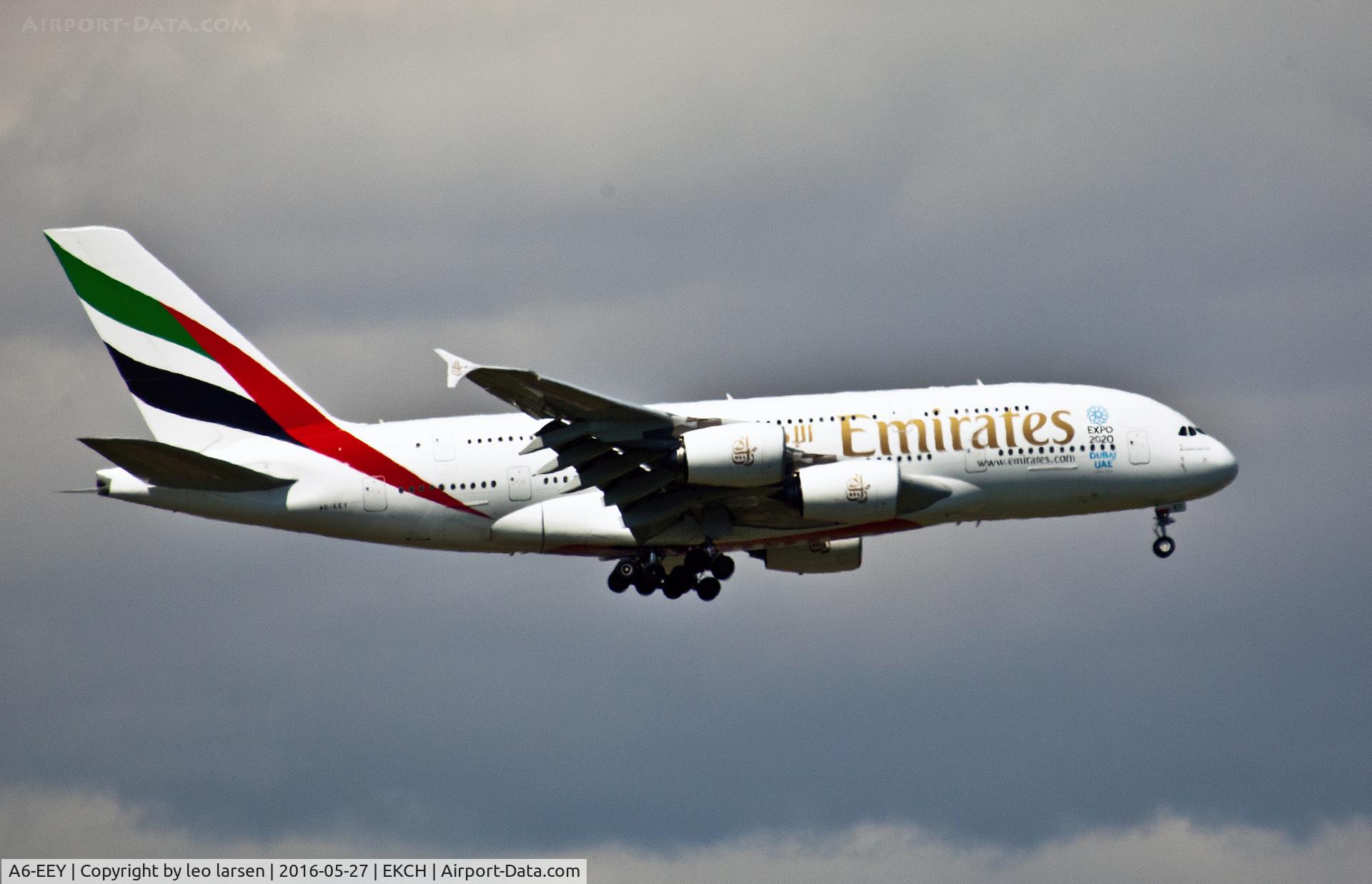 A6-EEY, 2014 Airbus A380-861 C/N 157, Copenhagen 27.5.16