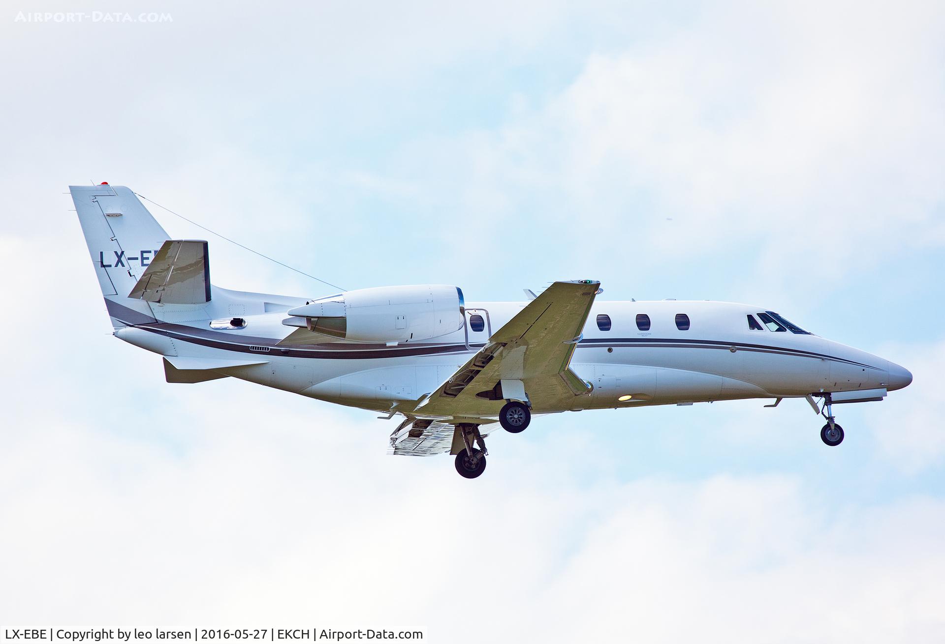 LX-EBE, 2009 Cessna 560XL Citation XLS+ C/N 560-6025, Copenhagen 27.5.16