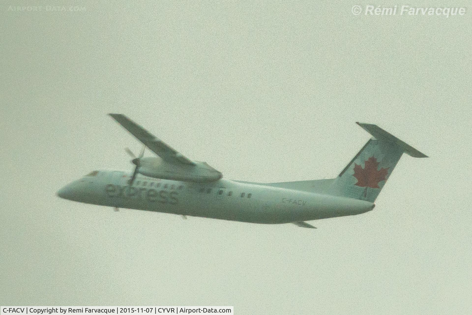 C-FACV, 1991 De Havilland Canada DHC-8-311 Dash 8 C/N 278, Westbound departure from south runway