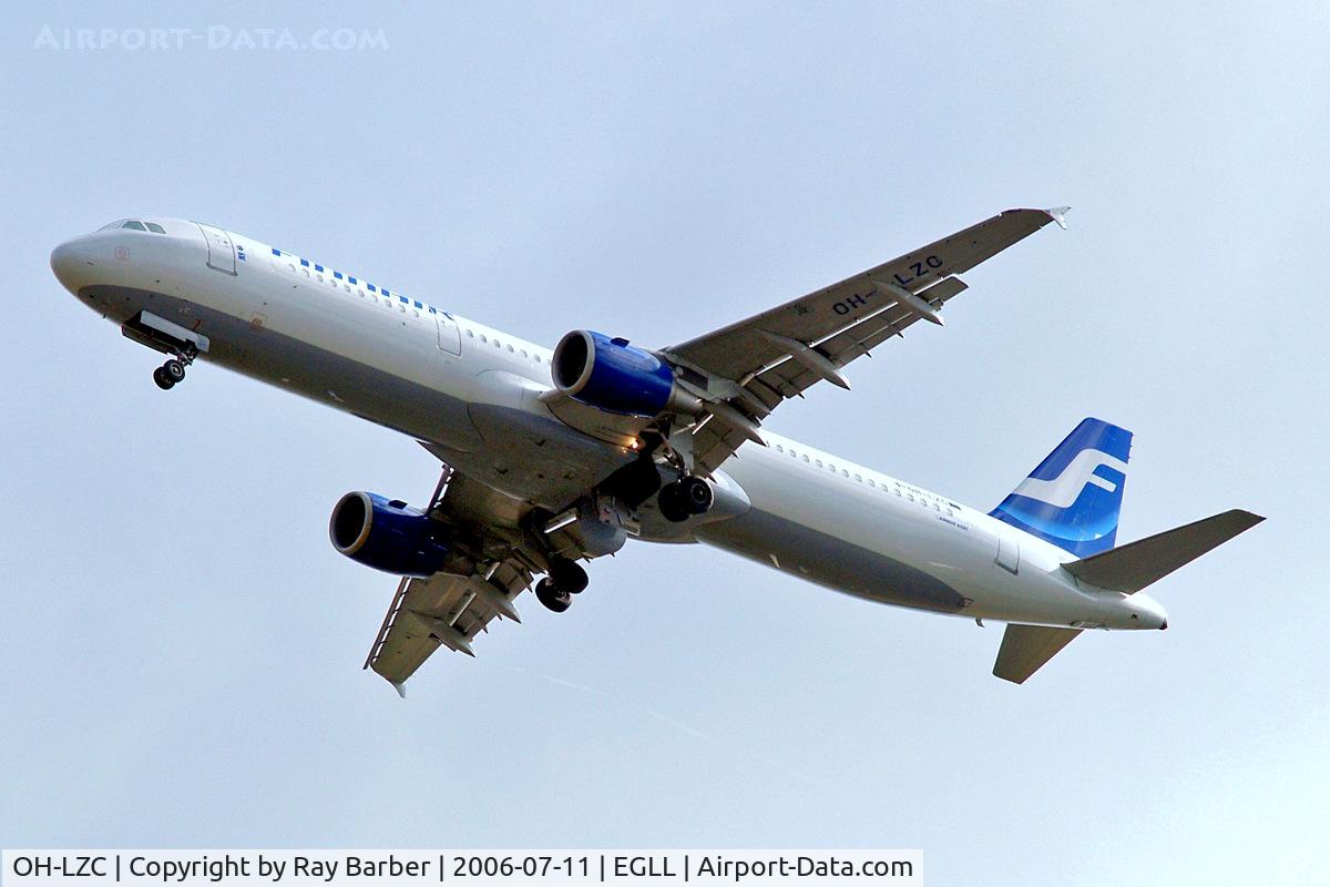 OH-LZC, 2000 Airbus A321-211 C/N 1185, Airbus A321-211 [1185] (Finnair) Home~G 11/07/2006. On approach 27R.