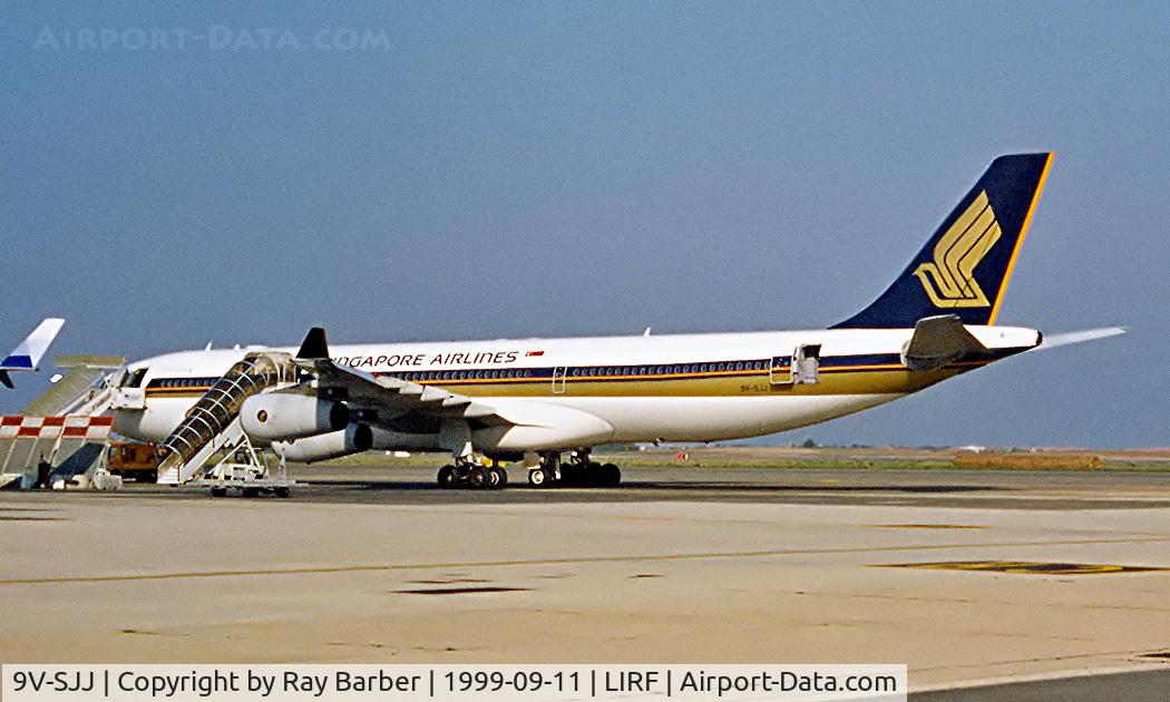 9V-SJJ, 1997 Airbus A340-313X C/N 190, Airbus A340-313X [190] (Singapore Airlines) Rome-Fiumicino~I 11/09/1999
