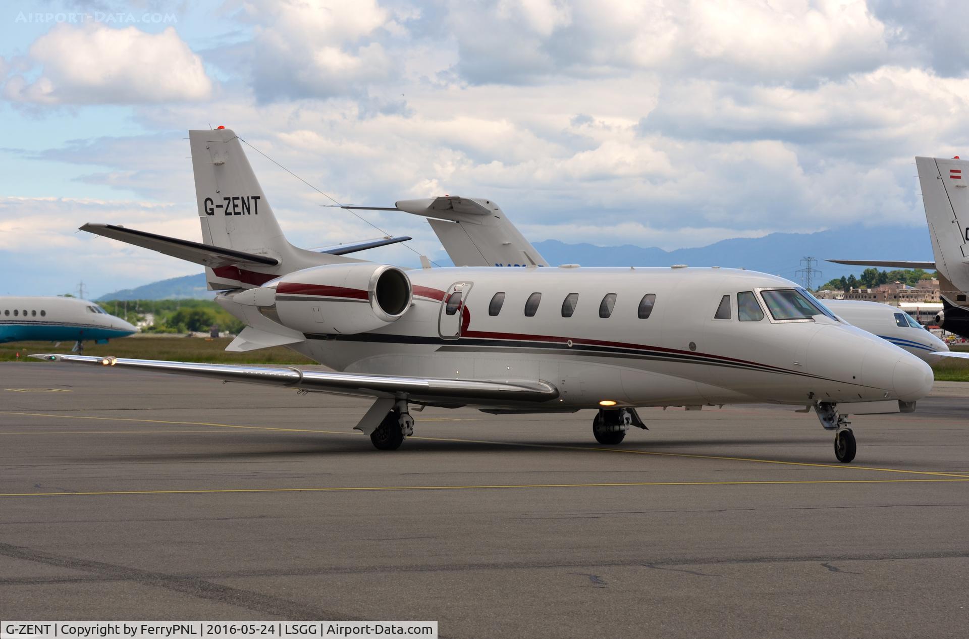 G-ZENT, 2008 Cessna 560XL Citation XLS C/N 560-5756, Excel starting its return trip after a short stop in GVA.
