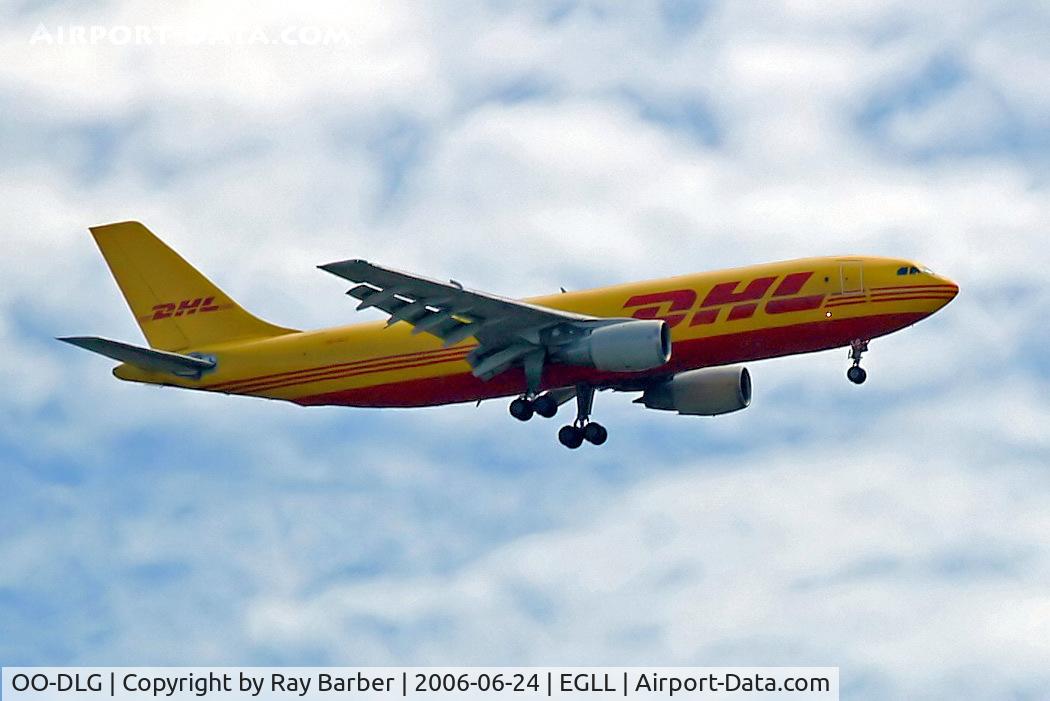 OO-DLG, 1982 Airbus A300B4-203(F) C/N 208, Airbus A300B4-203F [208] (DHL) Home~G 24/06/2006. On approach 27L.