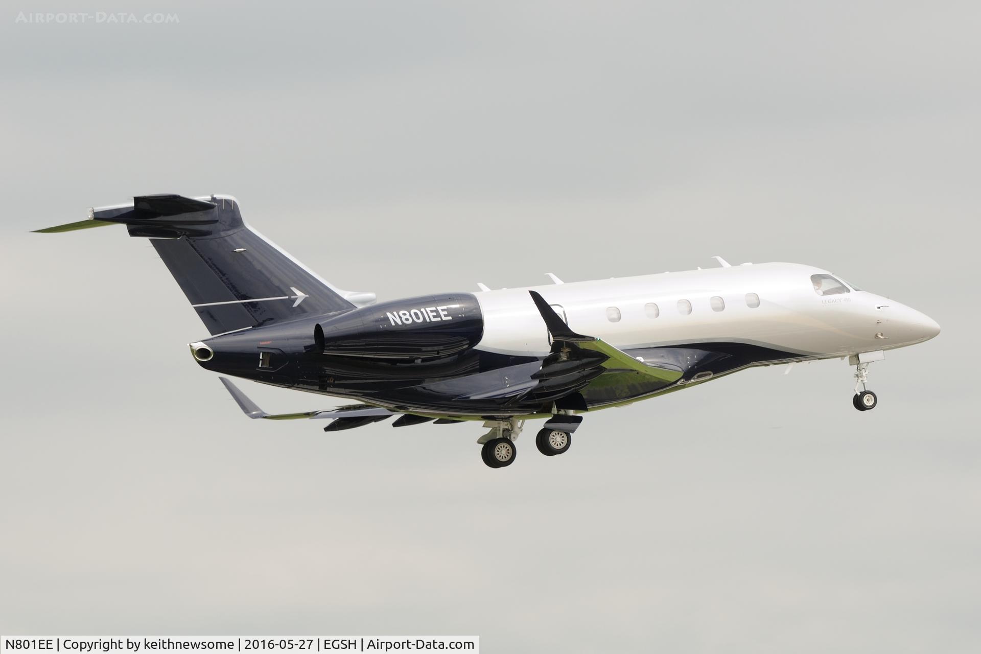 N801EE, 2016 Embraer EMB-545 Legacy 450 C/N 55010005, Nice Visitor.