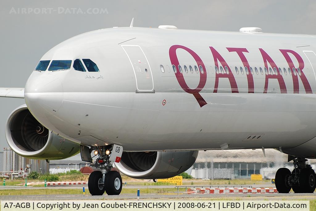 A7-AGB, 2005 Airbus A340-642X C/N 715, destination Doha