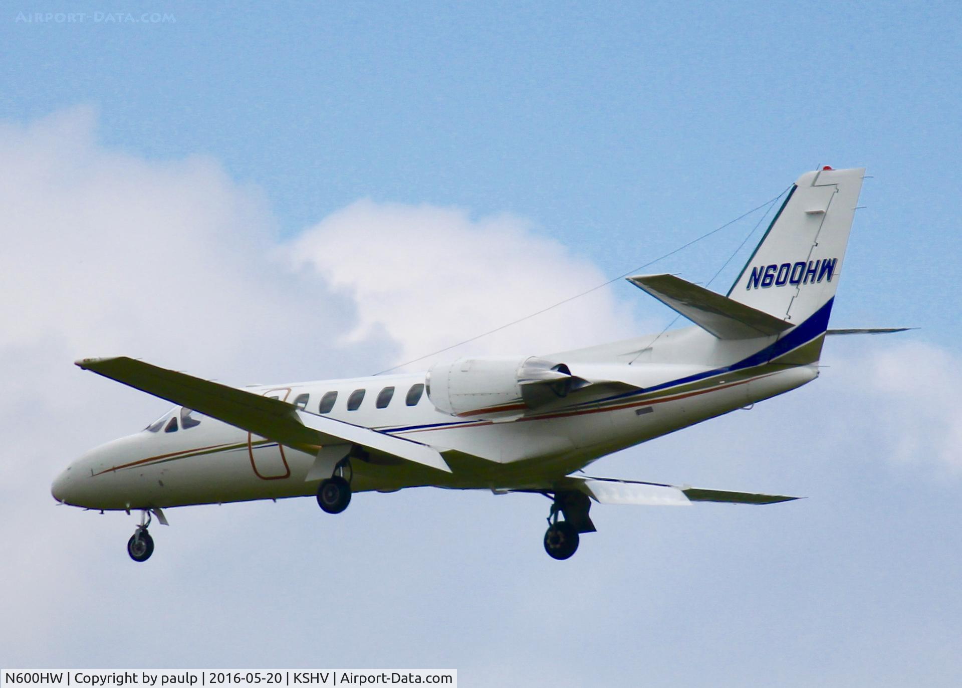 N600HW, 1983 Cessna 550 C/N 5500479, At Shreveport Regional.
