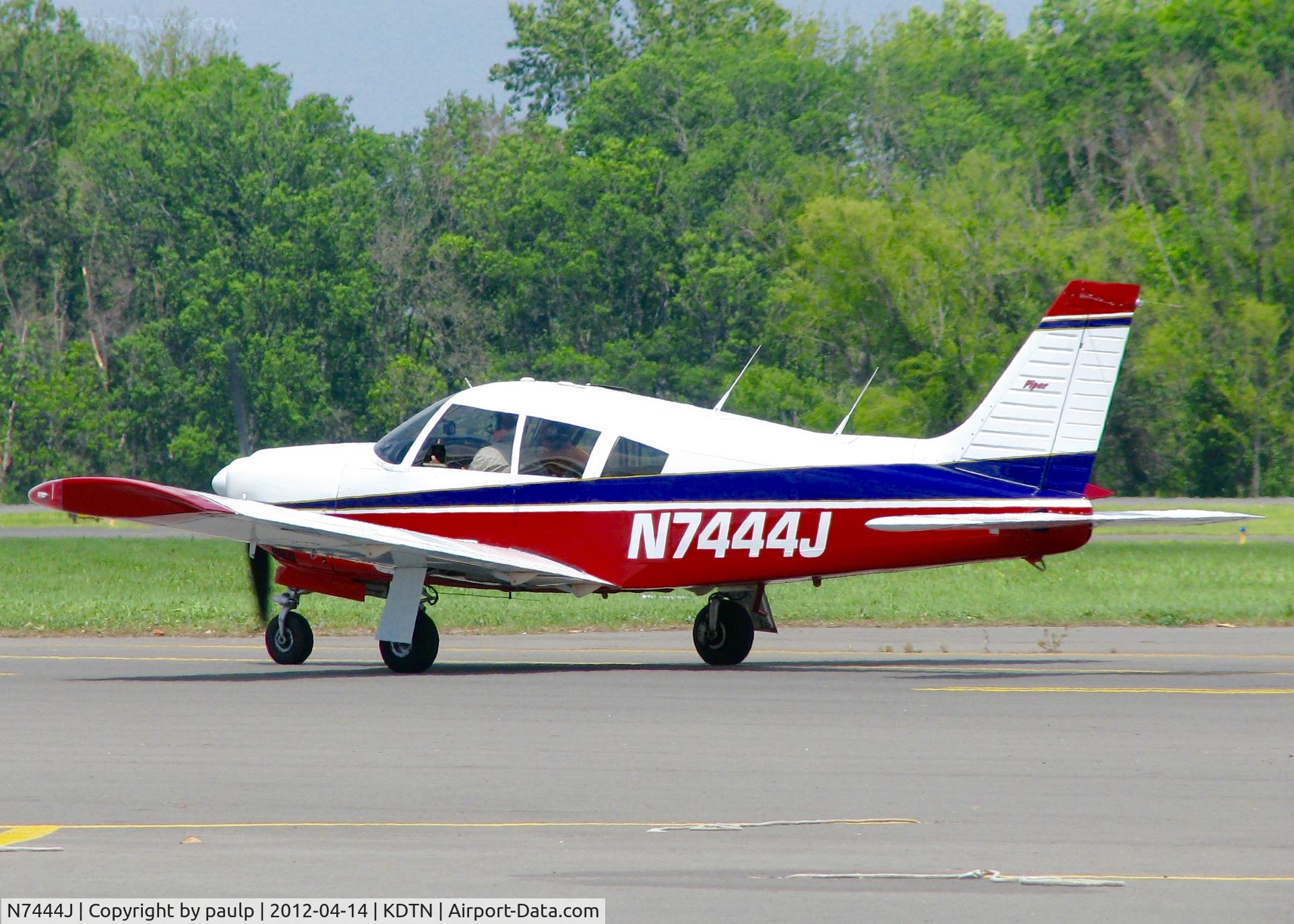N7444J, 1968 Piper PA-28R-180 Cherokee Arrow C/N 28R-30791, At Downtown Shreveport.