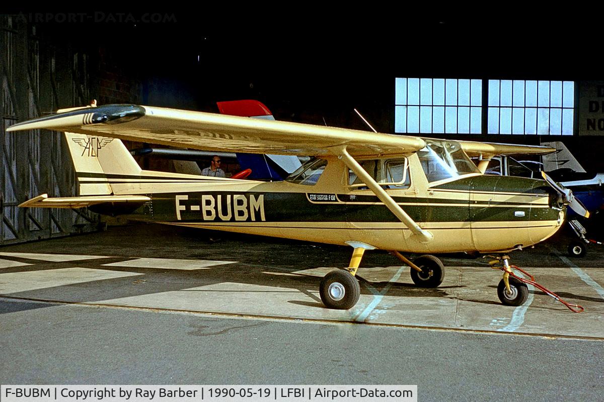 F-BUBM, Reims F150L C/N 0849, R/Cessna F.150L [0849] Poitiers~F 19/05/1990. From a slide.