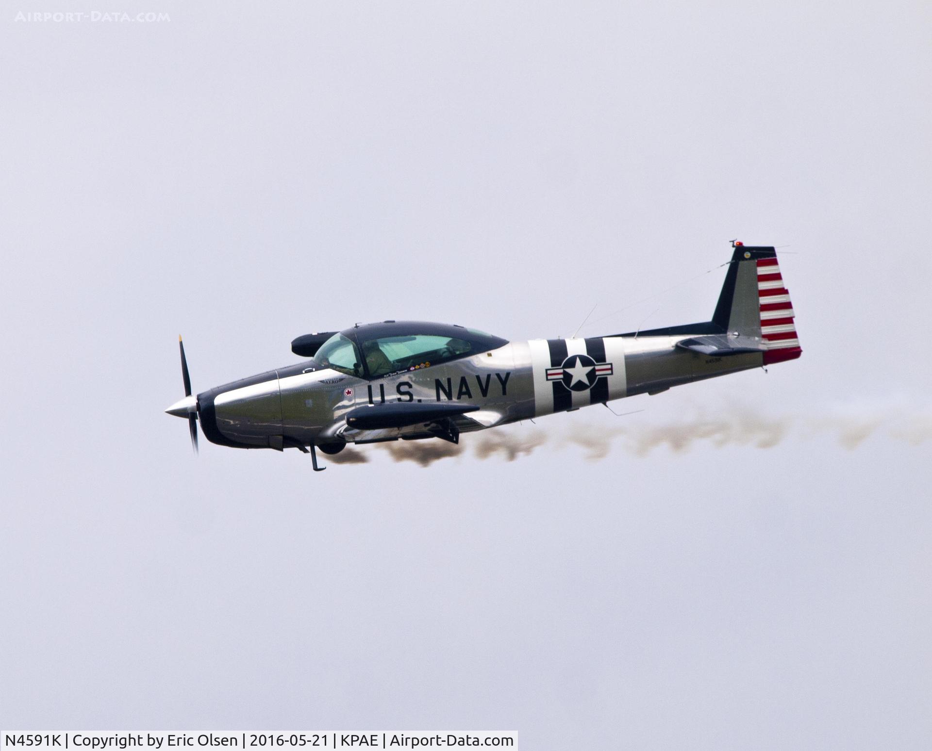 N4591K, 1948 Ryan Navion A C/N NAV-4-1591, 1948 Navion doing a fly by during the 2016 Paine Field General Aviation Day.