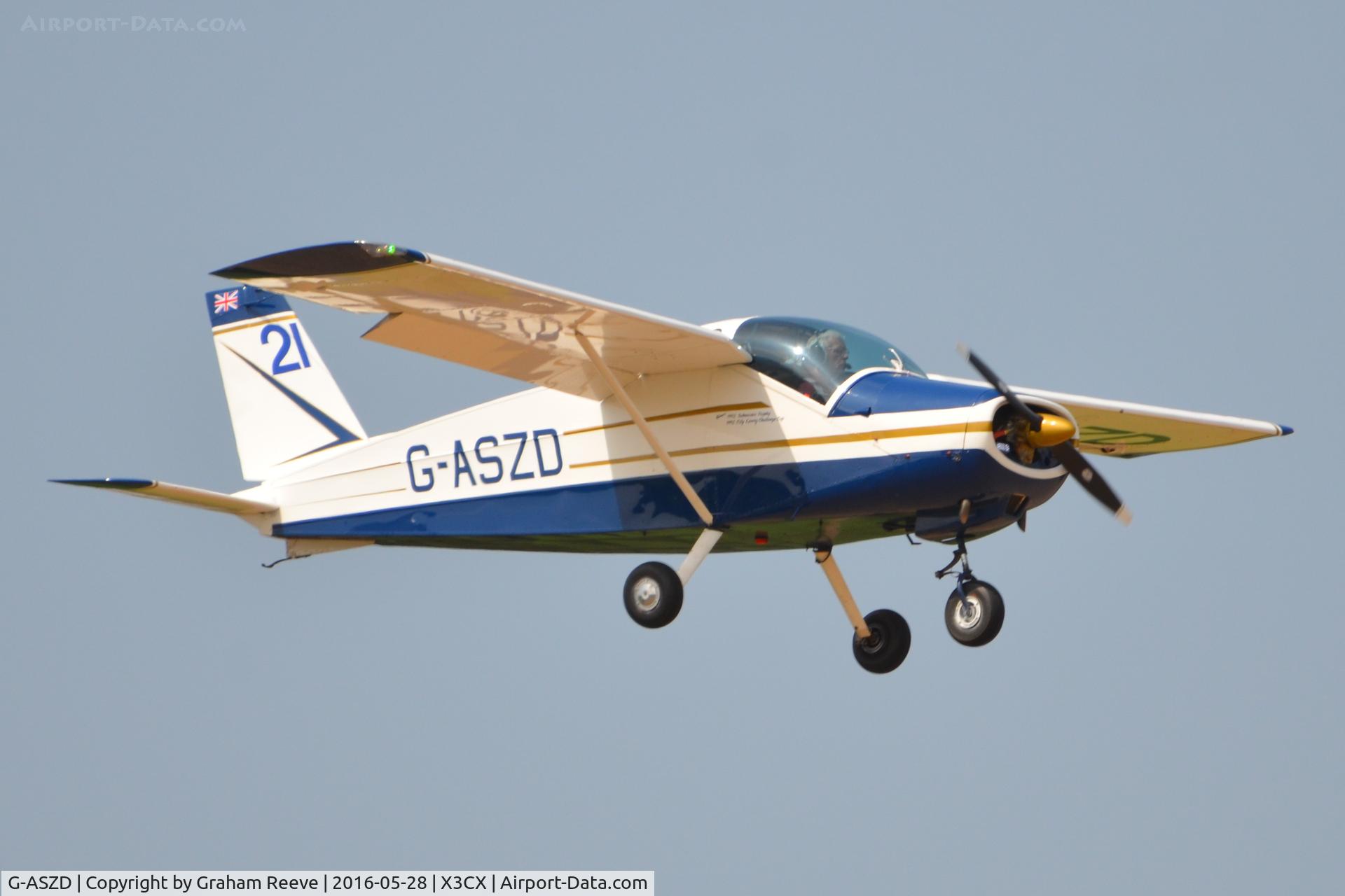 G-ASZD, 1964 Bolkow Bo-208A2 Junior C/N 563, Landing at Northrepps.