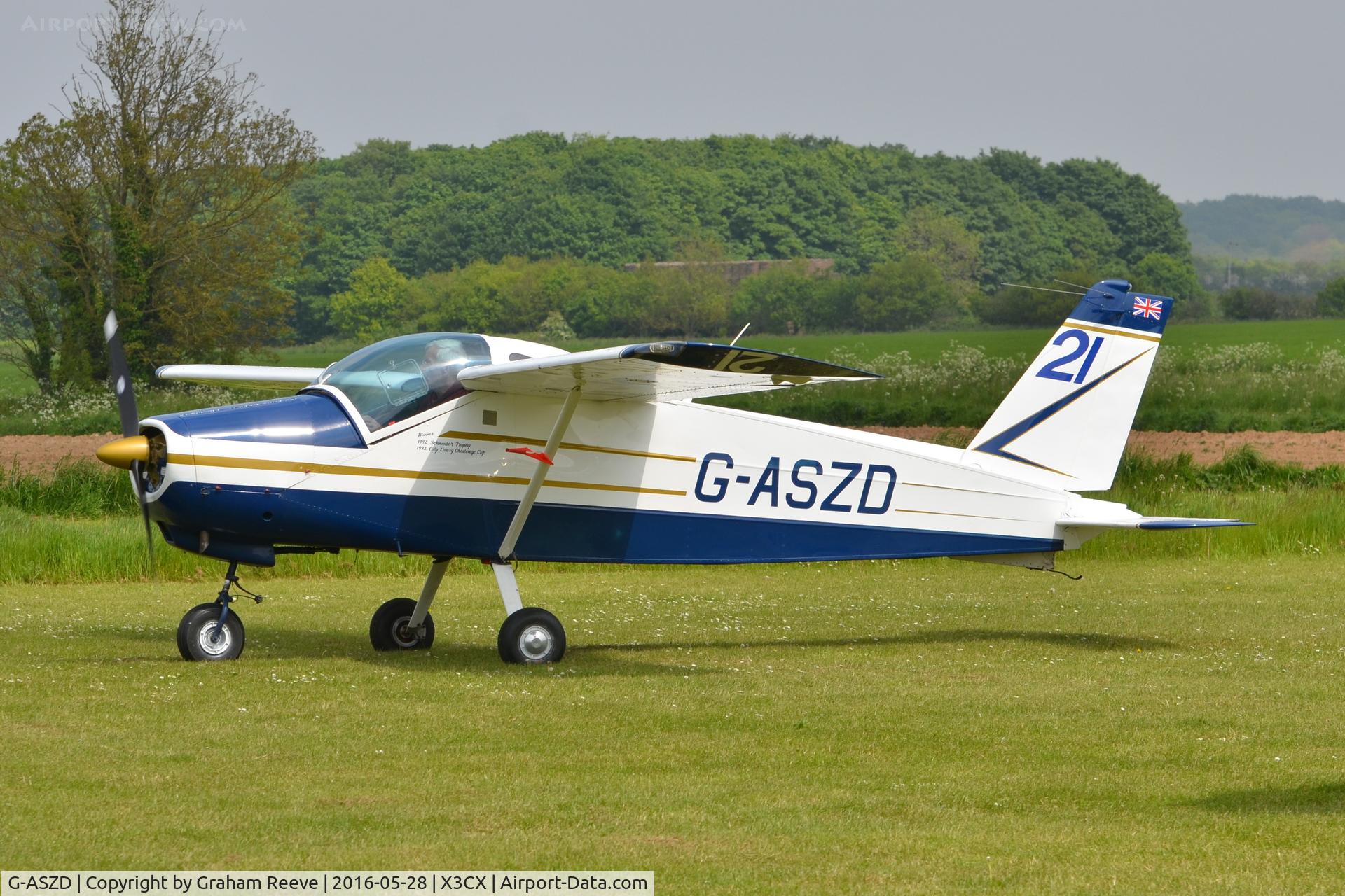 G-ASZD, 1964 Bolkow Bo-208A2 Junior C/N 563, About to depart from Northrepps.