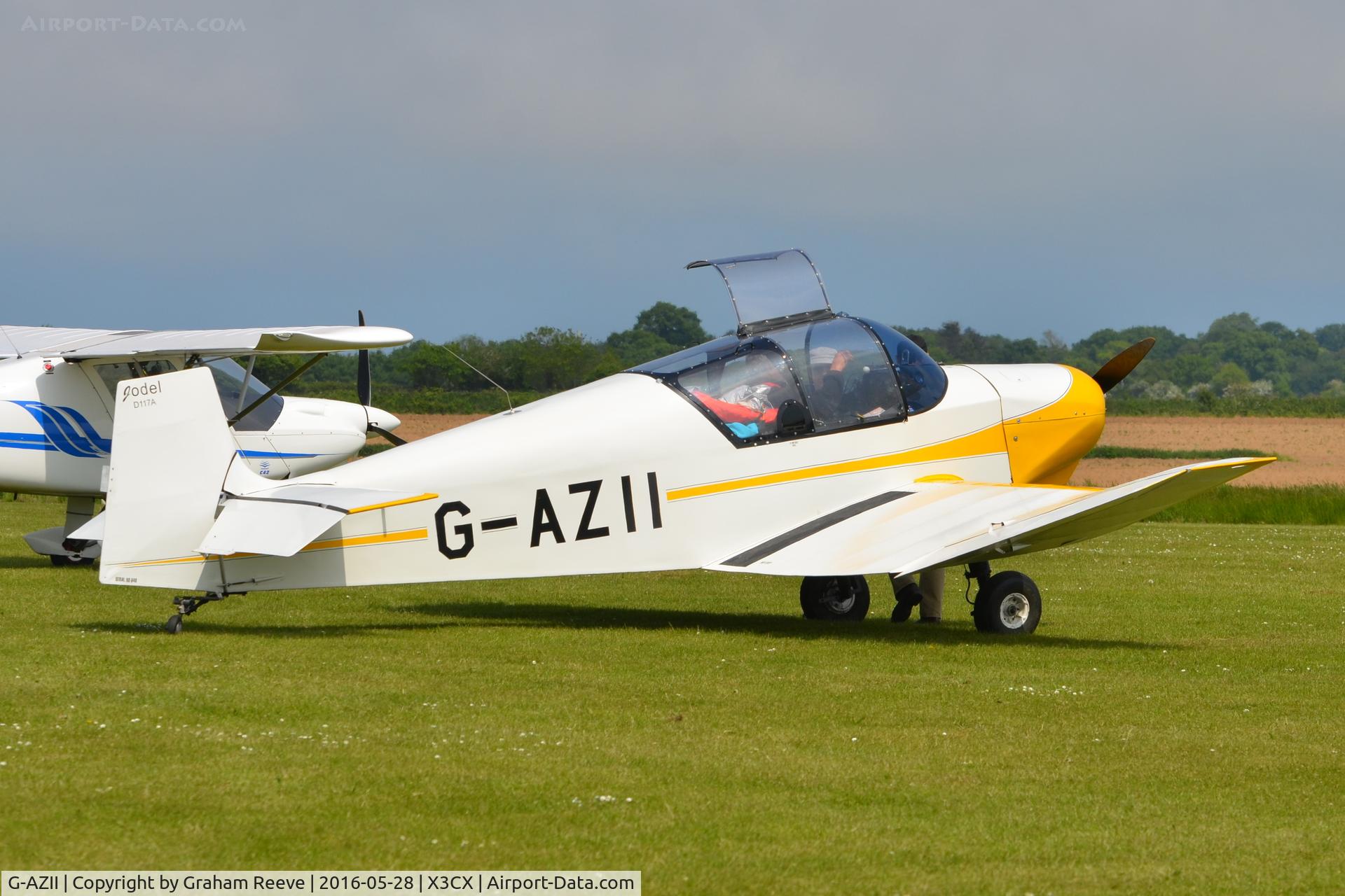 G-AZII, 1958 Jodel D-117A C/N 848, Parked at Northrepps.