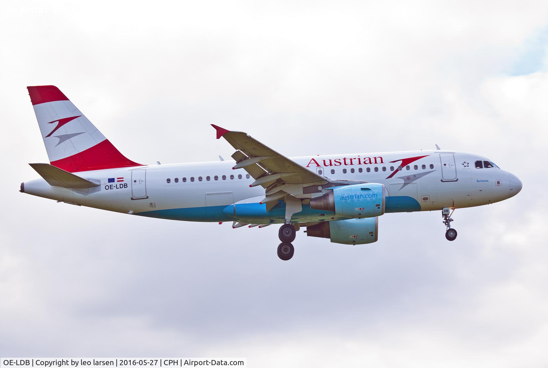 OE-LDB, 2004 Airbus A319-112 C/N 2174, Copenhagen 27.5.16