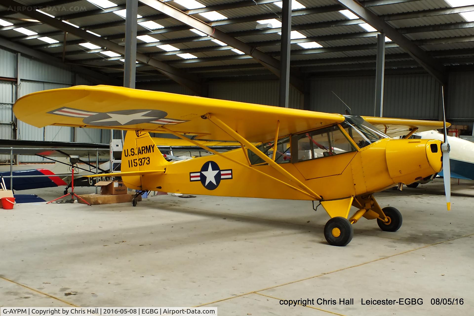 G-AYPM, 1951 Piper L-18C Super Cub C/N 18-1373, at Leicester