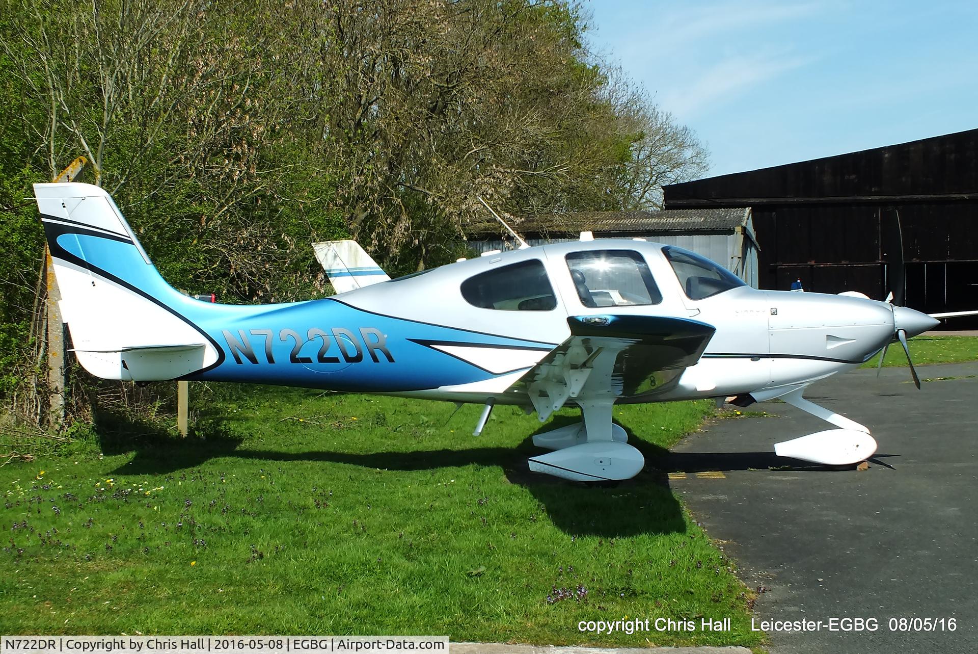 N722DR, 2013 Cirrus SR22T C/N 0523, at Leicester