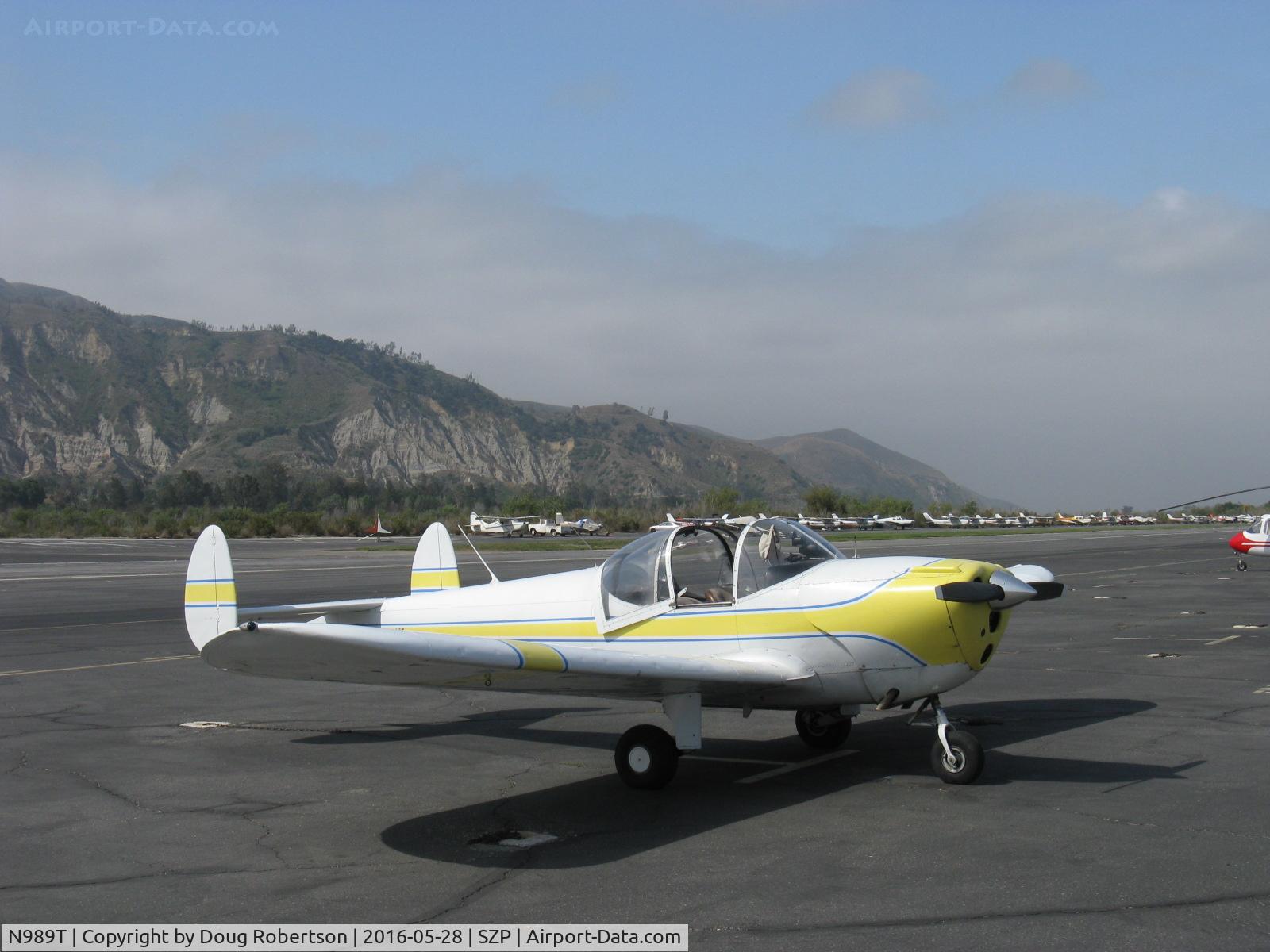 N989T, 1966 Alon A2 Aircoupe C/N A-87, 1966 Alon A-2 AIRCOUPE, Continental C-90-16F 90 Hp