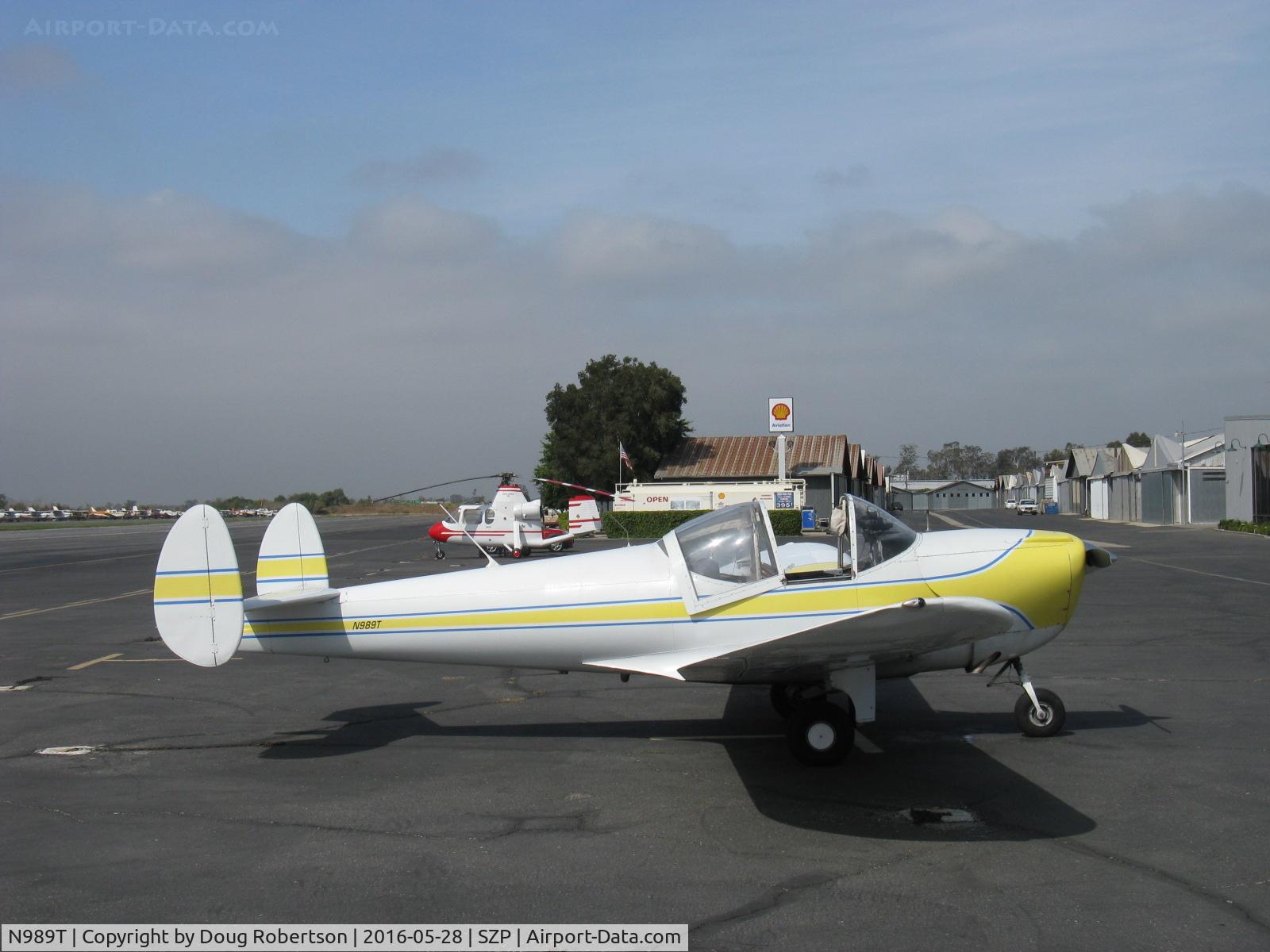 N989T, 1966 Alon A2 Aircoupe C/N A-87, 1966 Alon A-2 AIRCOUPE, Continental C-90-16F 90 Hp