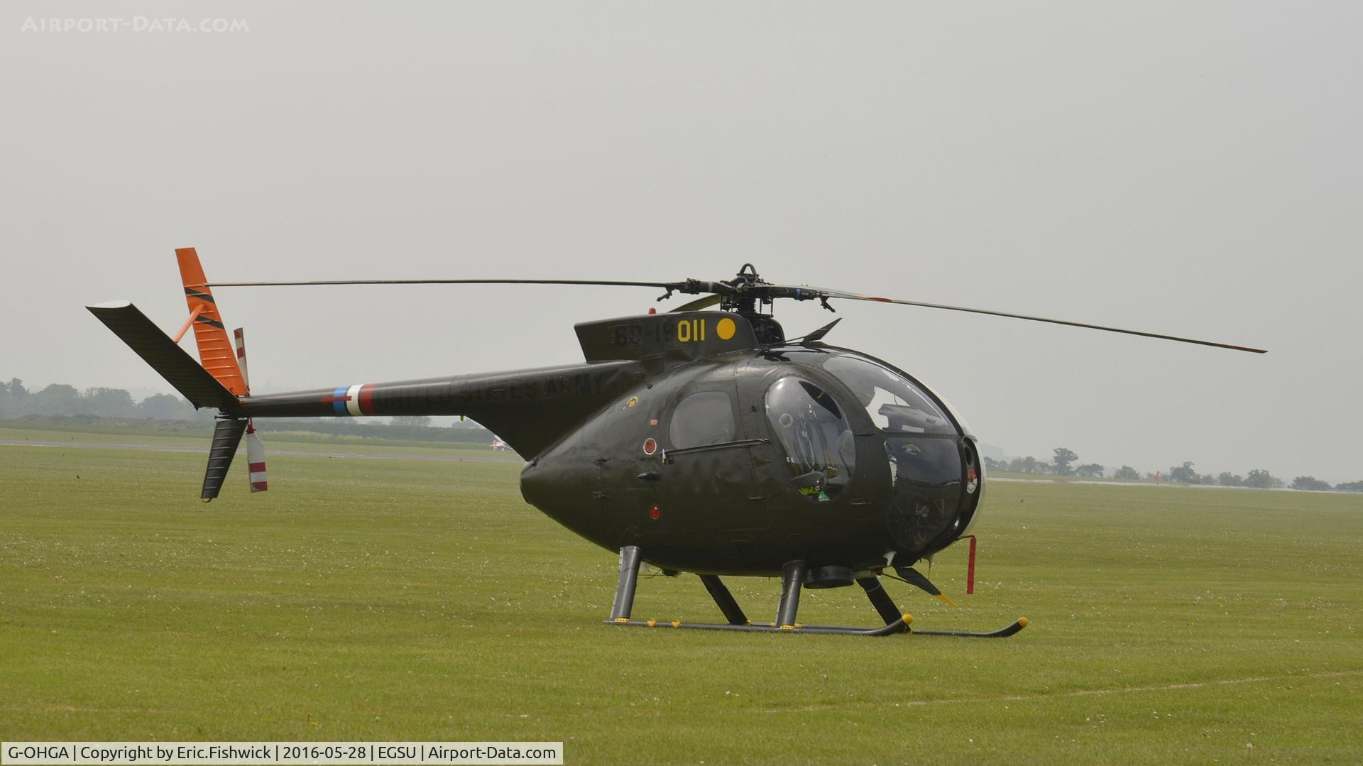 G-OHGA, 1969 Hughes OH-6A Cayuse C/N 1381, 2. OHGA at the IWM American Airshow, May 2016.