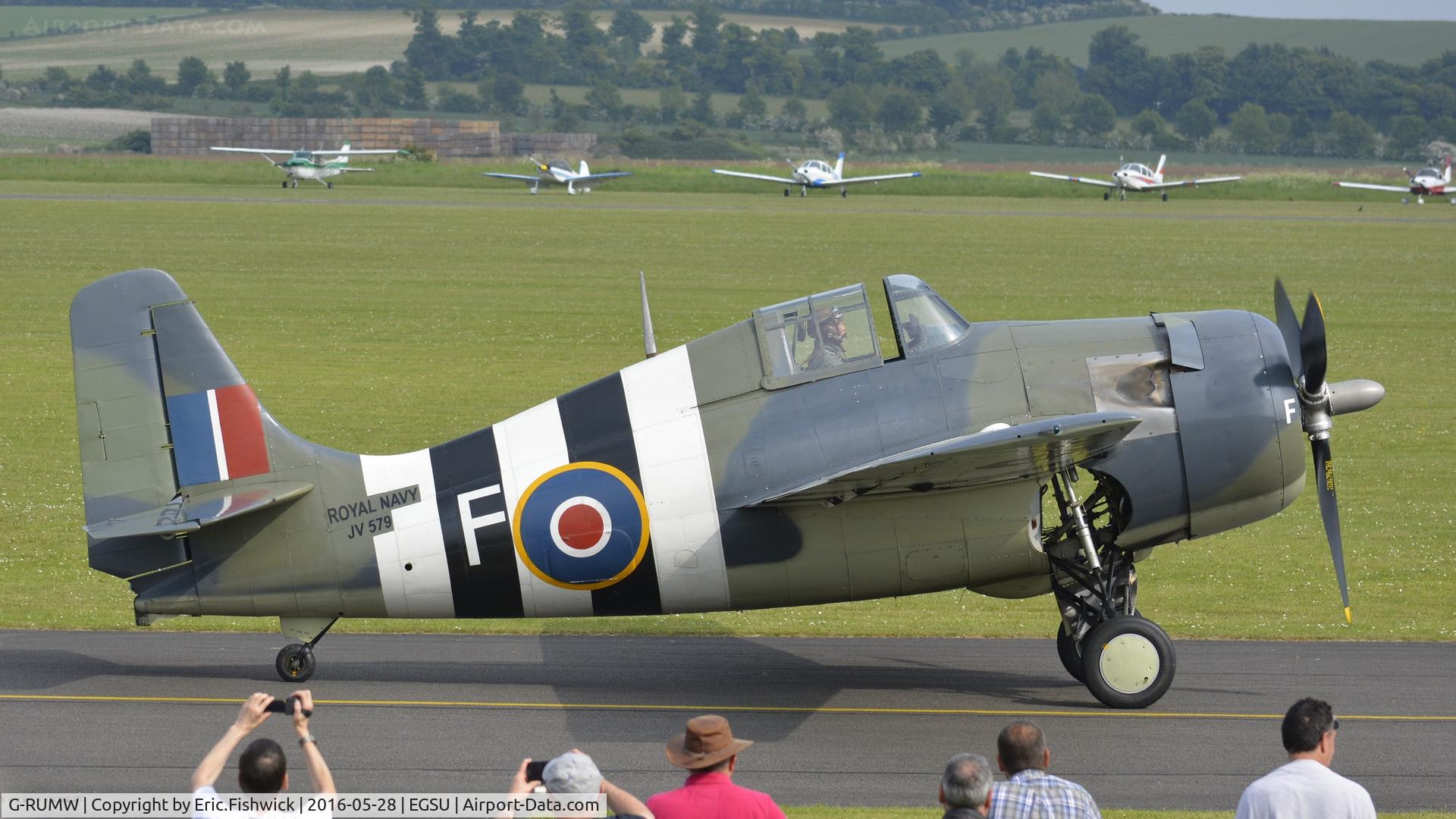 G-RUMW, 1944 General Motors (Grumman) FM-2 Wildcat C/N 5765, x. G-RUMW at the IWM American Airshow, May 2016.