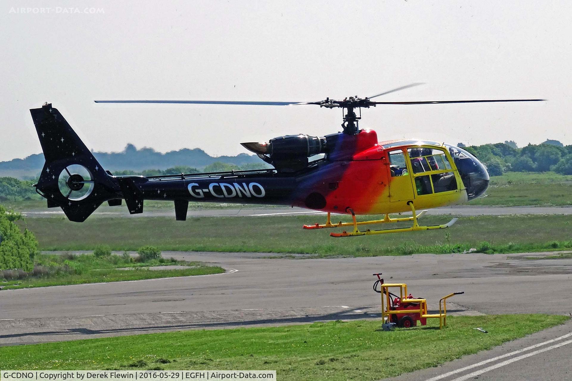 G-CDNO, 1975 Westland SA-341B Gazelle AH1 C/N 1385, Gazelle AH1, CJ Helicopters Ltd Boston based, previously XX432 AAC Middle Wallop, seen lifting en-route RTB.