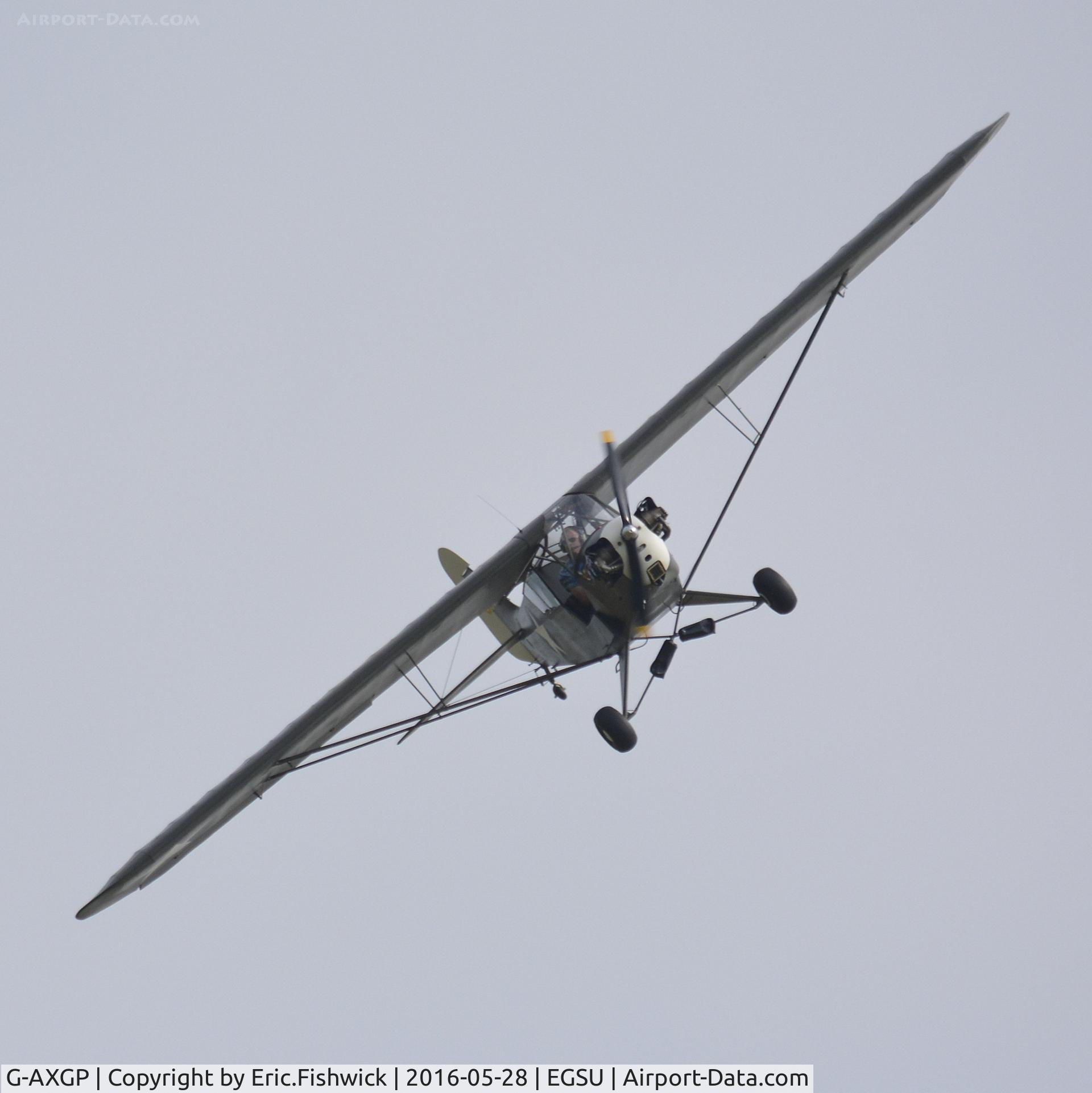 G-AXGP, 1942 Piper J3C-90 Cub C/N 9542, 44. 3681 in display mode at the IWM American Airshow, May 2016