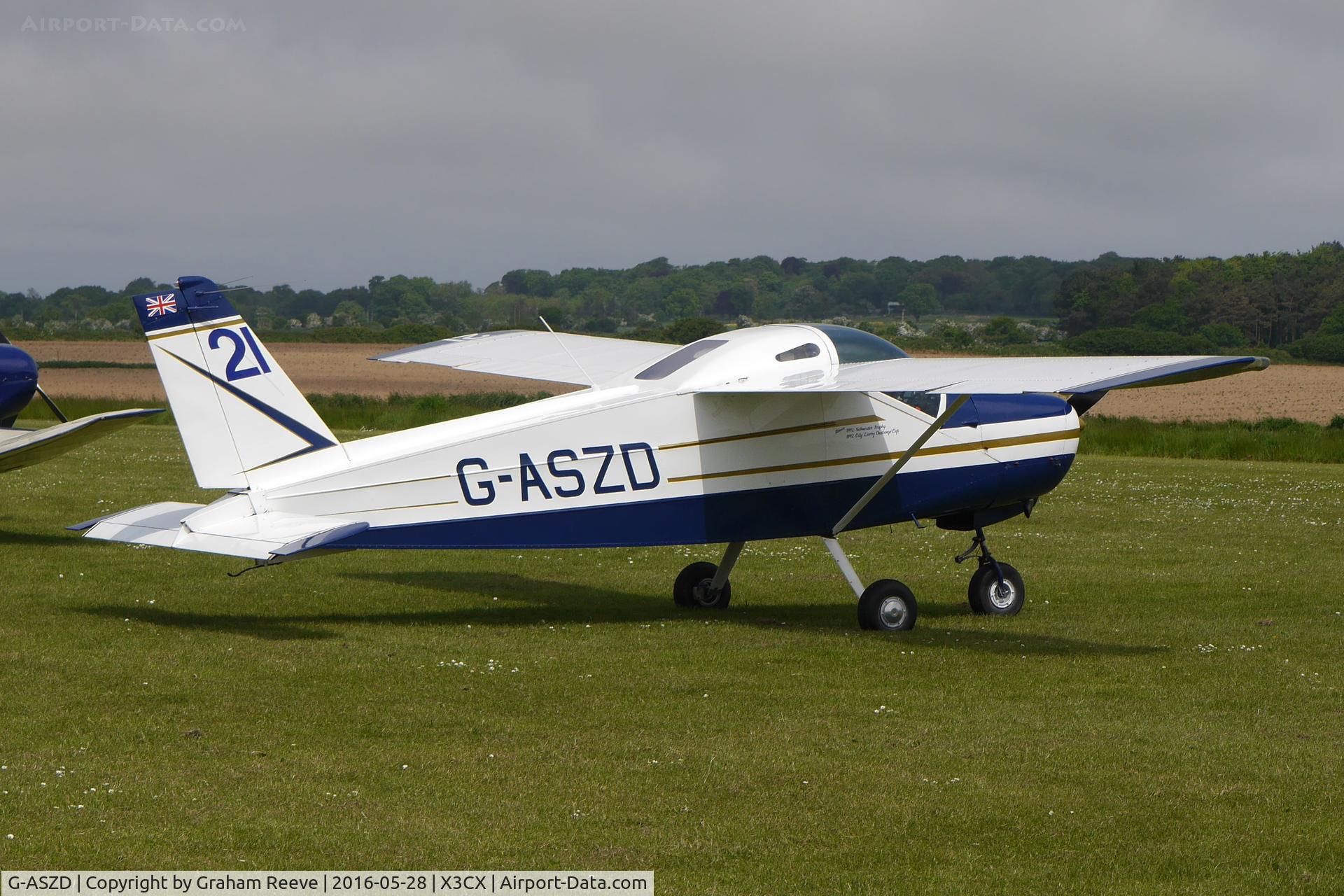 G-ASZD, 1964 Bolkow Bo-208A2 Junior C/N 563, Parked at Northrepps.