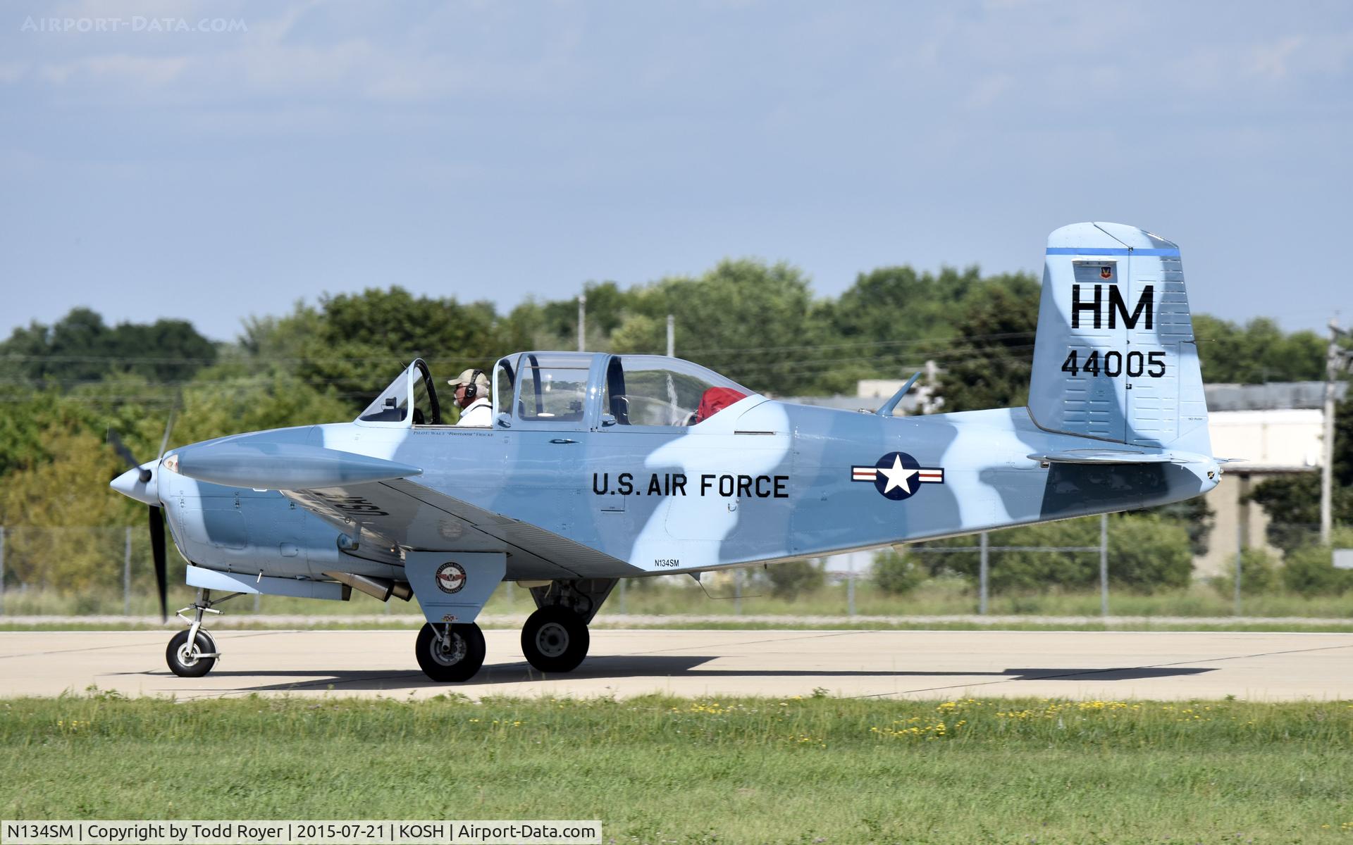 N134SM, 1957 Beech T-34B Mentor C/N BG-312, Airventure 2015