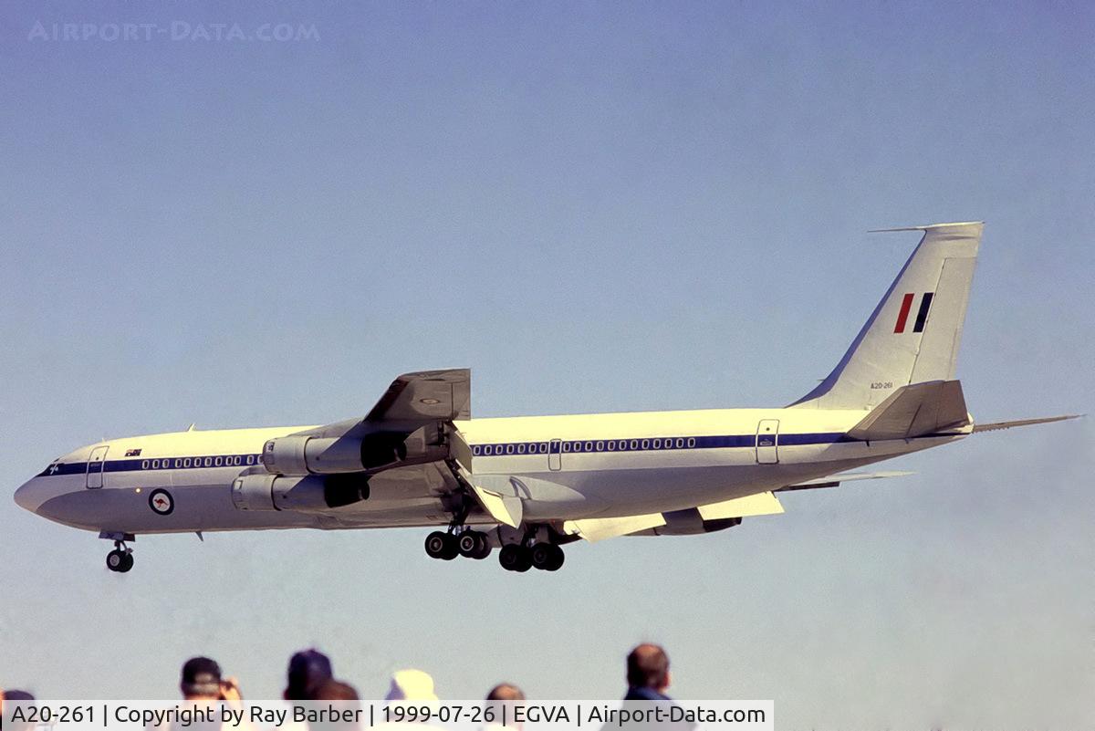 A20-261, 1976 Boeing 707-368C C/N 21261, Boeing 707-368C [21261] (Royal Australian Air Force) RAF Fairford~G 26/07/1999. From a slide.