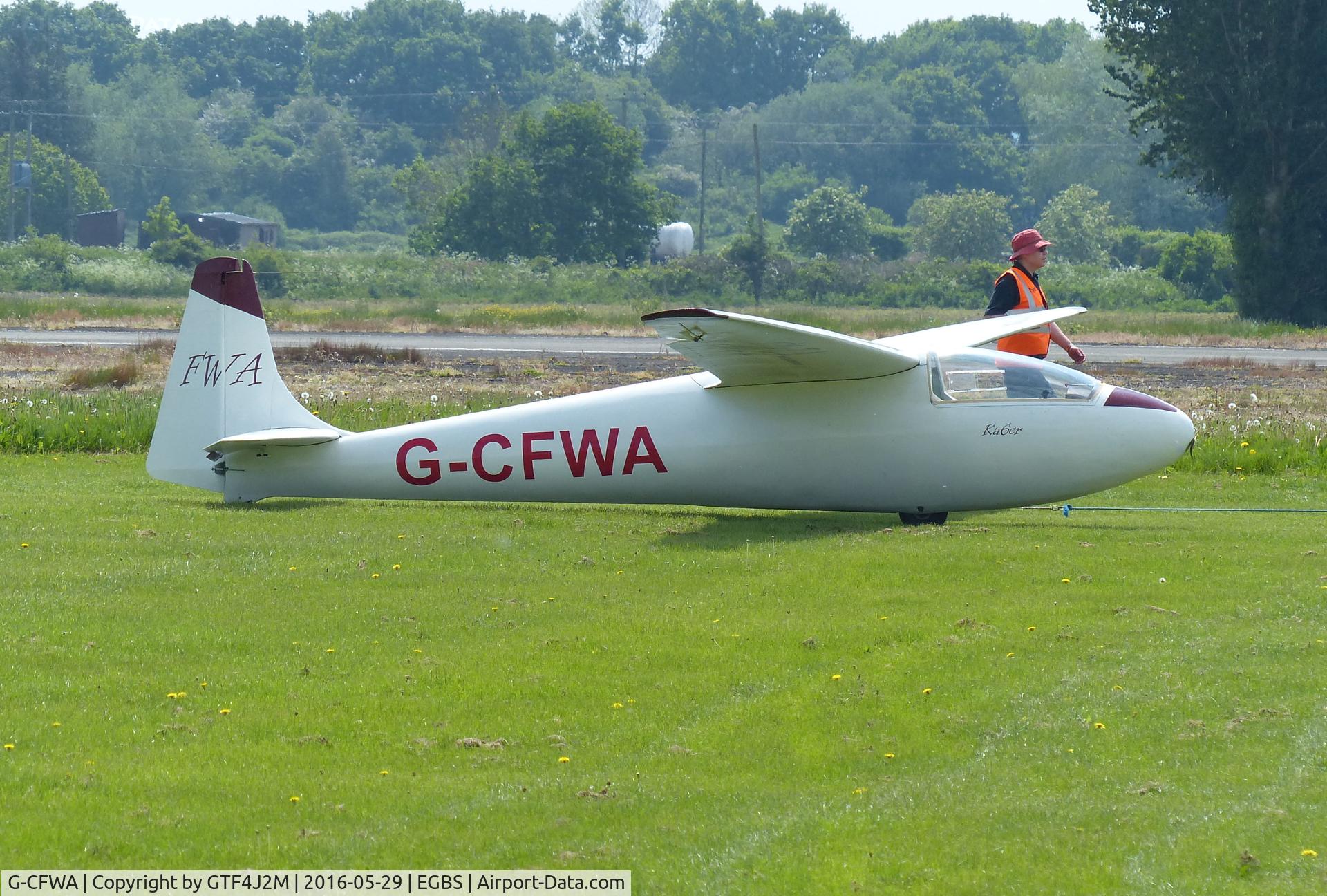 G-CFWA, 1964 Schleicher Ka-6CR Rhonsegler C/N 6227, G-CFWA at Shobdon 29.5.16