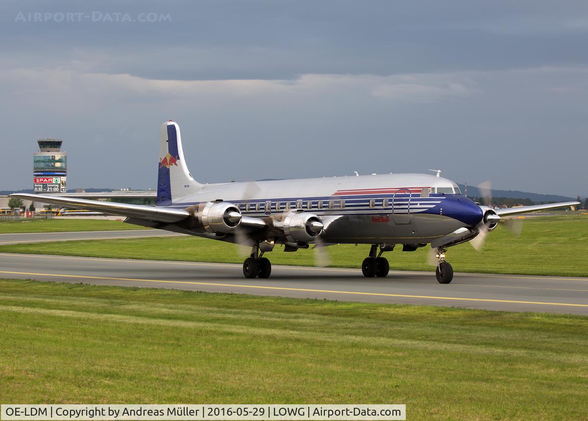 OE-LDM, 1958 Douglas DC-6B C/N 45563, On the way to SZG.