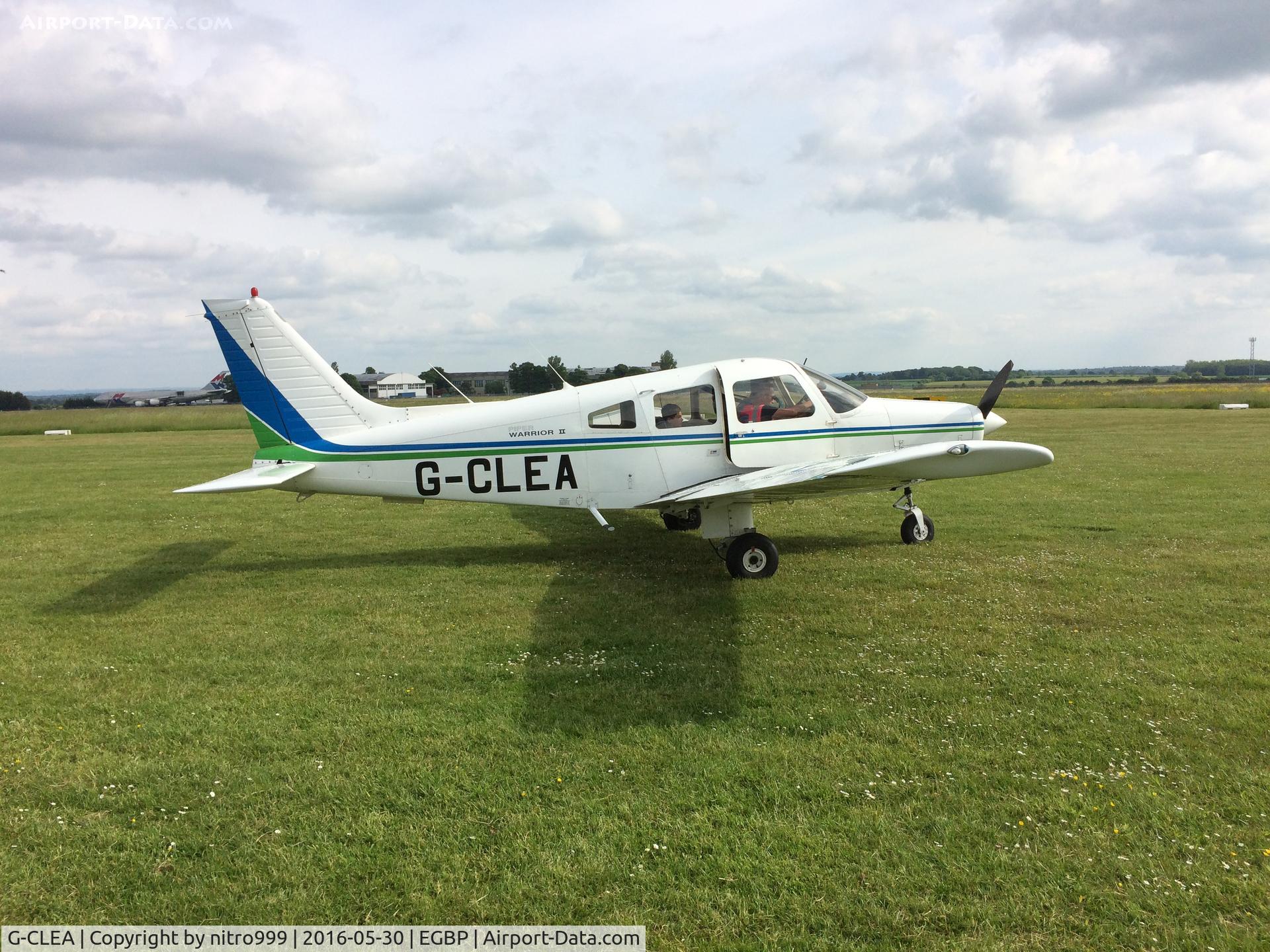 G-CLEA, 1978 Piper PA-28-161 Cherokee Warrior II C/N 28-7916081, G-CLEA at Kemble, UK (EGBP)