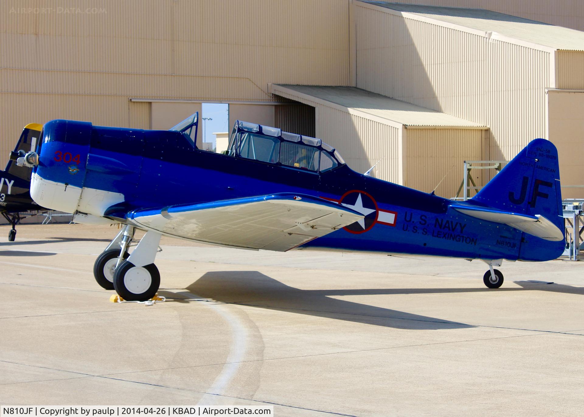N810JF, 1944 North American SNJ-5 Texan C/N 88-18078, At Barksdale Air Force Base.