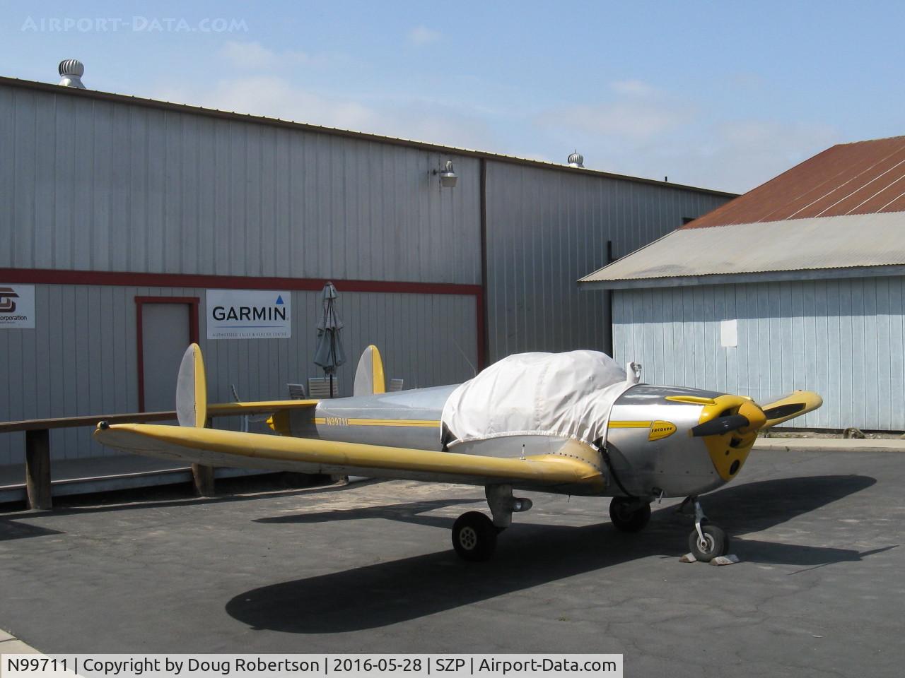 N99711, 1946 Erco 415D Ercoupe C/N 2334, 1946 ERCO Ercoupe 415-D, Continental O-200 100 Hp upgrade by STC, at Ray's Aviation