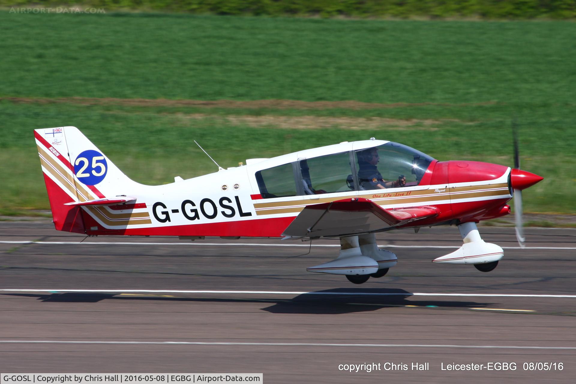 G-GOSL, 1990 Robin DR-400-180 Regent Regent C/N 1974, Royal Aero Club air race at Leicester