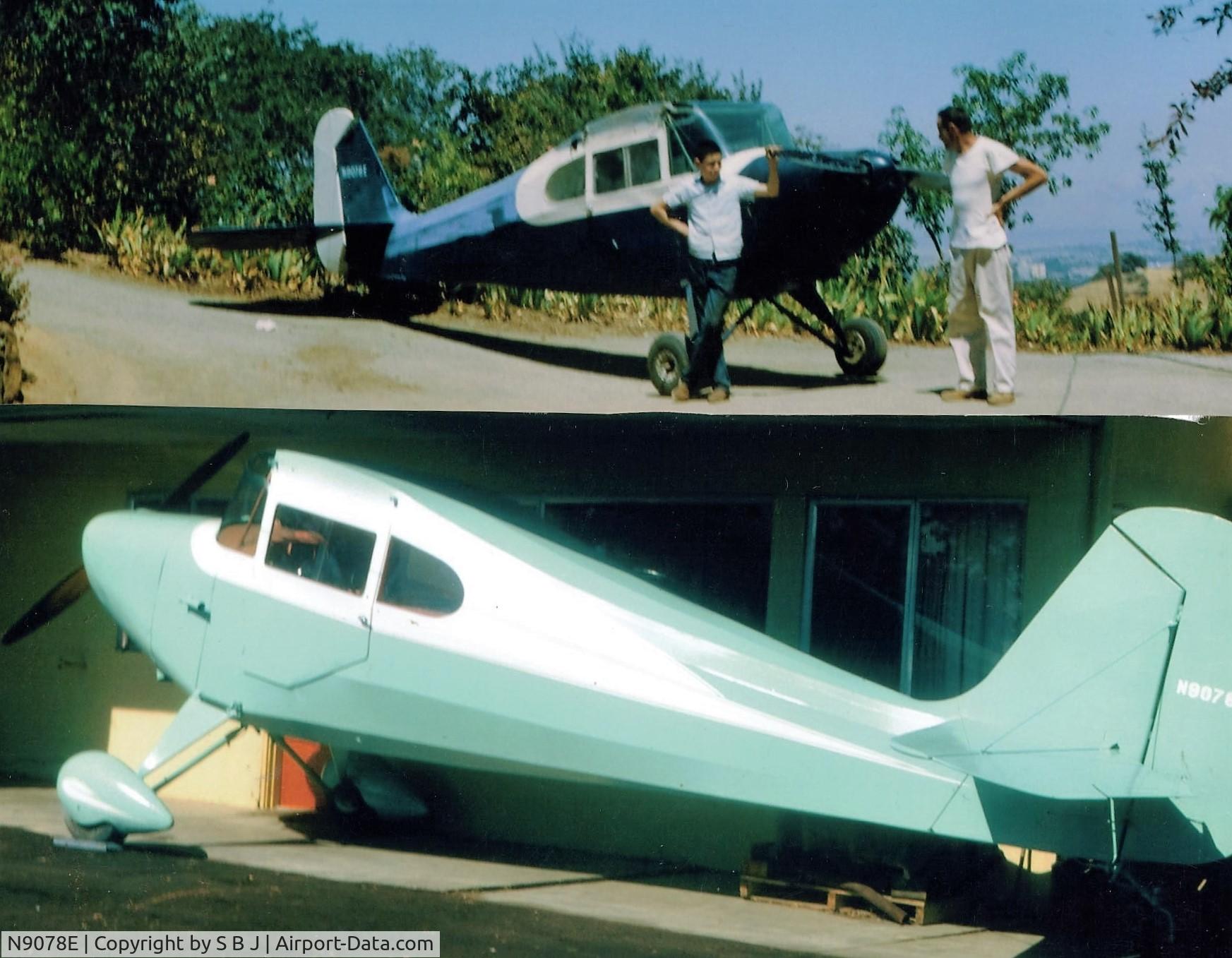 N9078E, 1946 Aeronca 11AC Chief C/N 11AC-710, The difference between the top pic.and bottom (in 1977) is the 15 years that it sat in our garage. My dad never saw 78E fly again. Thanks Dad for the 2K (enjoyable) hours I was fortunate to fly this fine little plane.