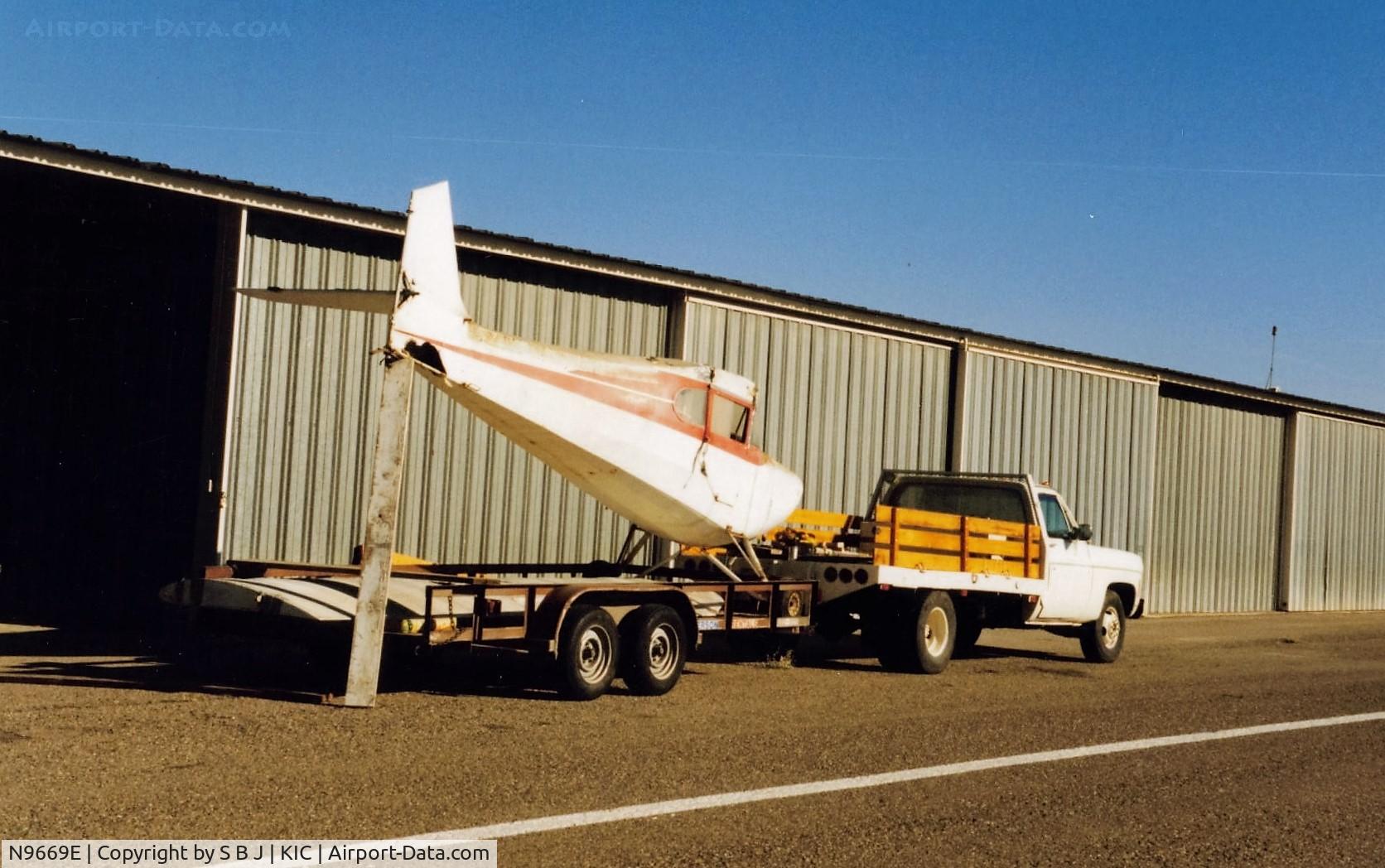 N9669E, 1946 Aeronca 11AC Chief C/N 11AC-1312, 69E being loaded after purchase at the King City airport in Calif.