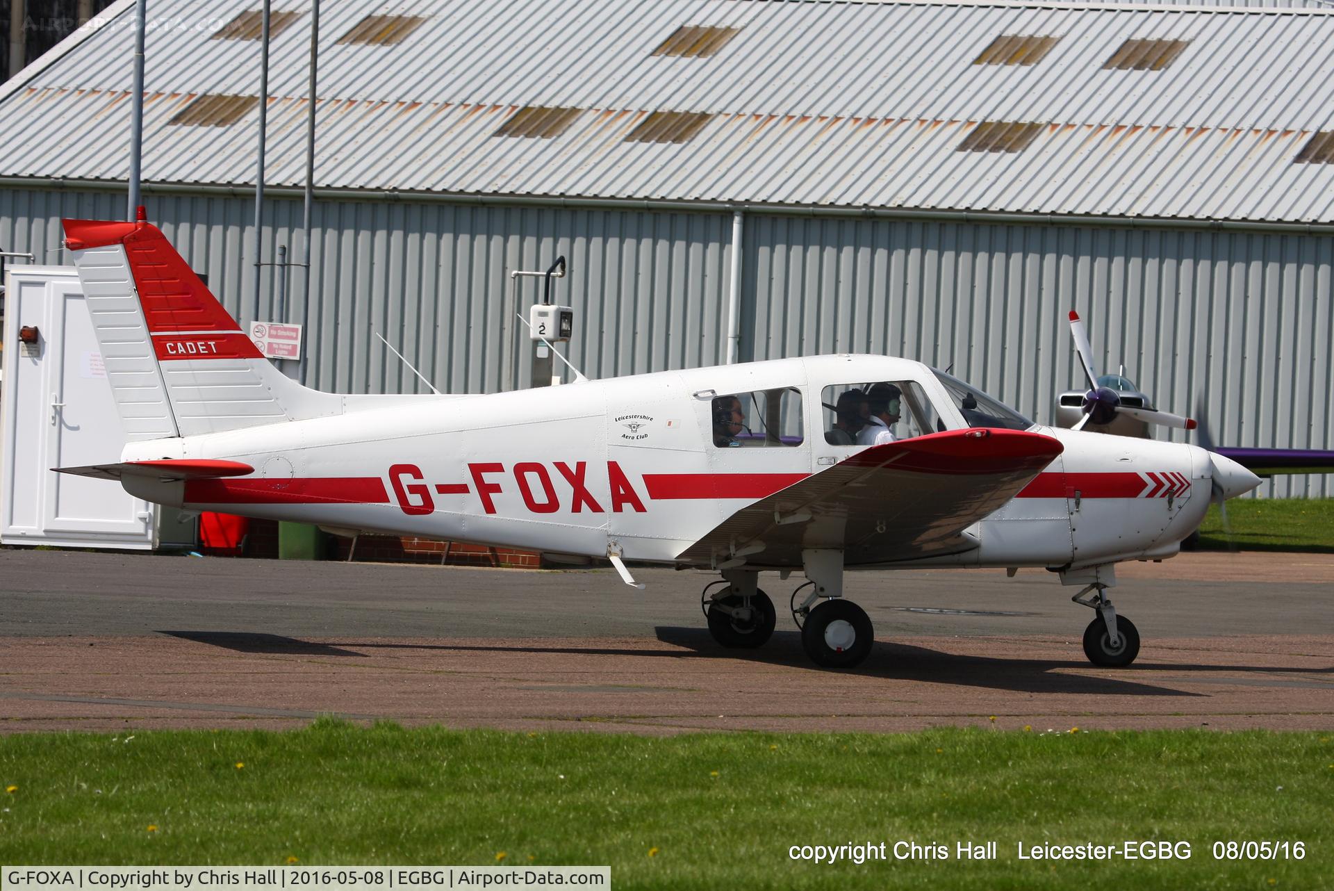 G-FOXA, 1988 Piper PA-28-161 Cadet C/N 2841240, at Leicester