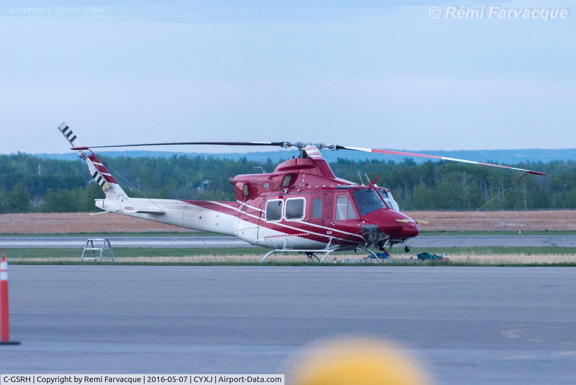 C-GSRH, Bell 212 C/N 30895, Parked on apron in front of main terminal building.