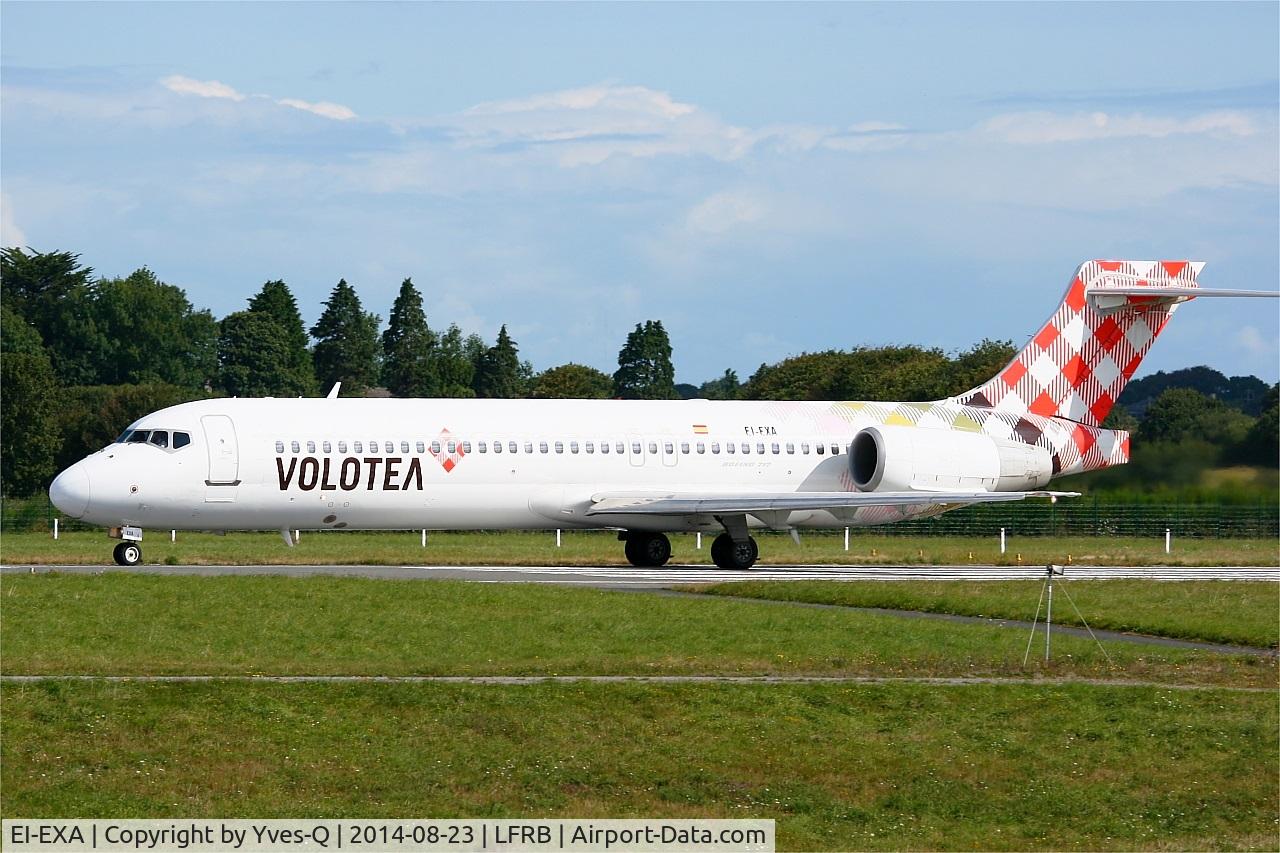EI-EXA, 2003 Boeing 717-2BL C/N 55172, Boeing 717-2BL, Take off run rwy 25L, Brest-Bretagne Airport (LFRB-BES)