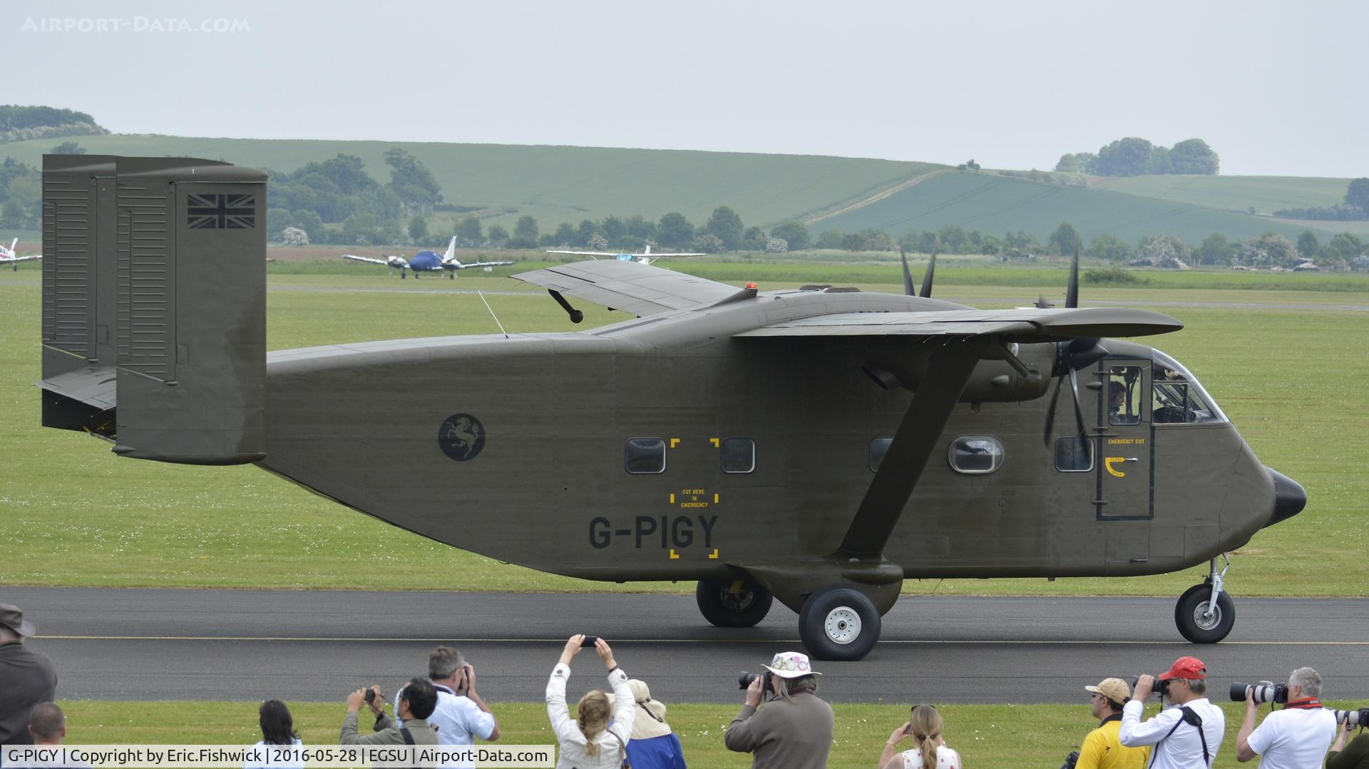 G-PIGY, 1975 Short SC-7 Skyvan 3-100 C/N SH.1943, 2. G-PIGY at the IWM American Airshow, May 2016.